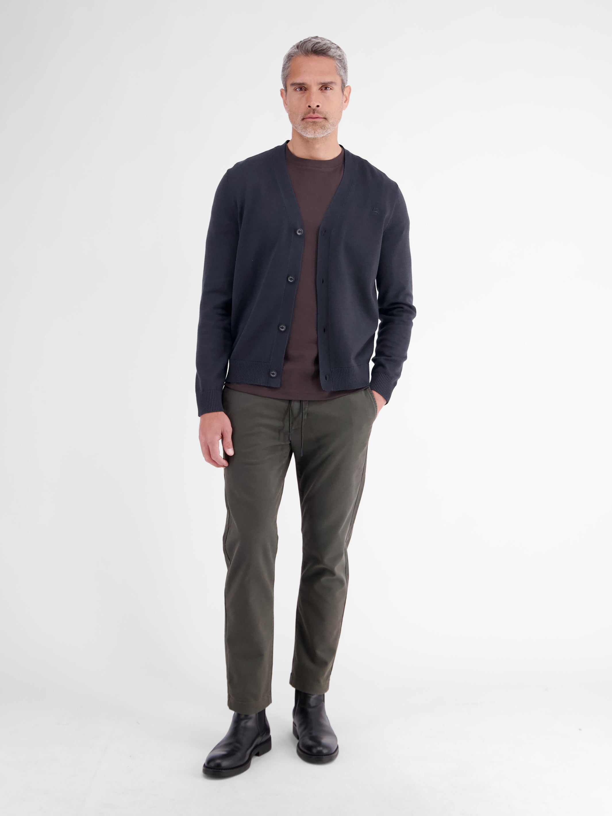 Strickjacke im Cardiganstil aus reiner weicher Baumwolle