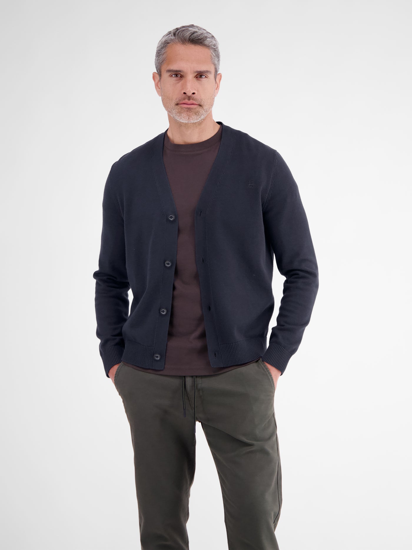Strickjacke im Cardiganstil aus reiner weicher Baumwolle