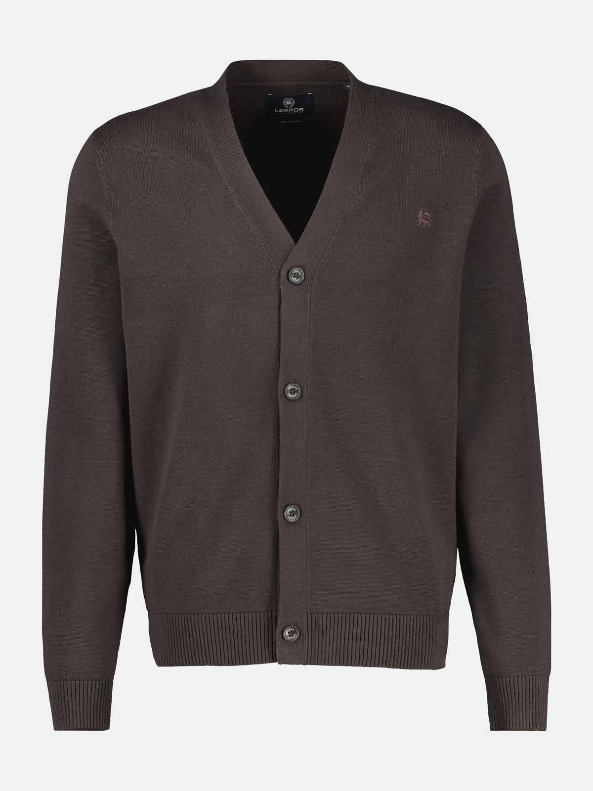 Strickjacke im Cardiganstil aus reiner weicher Baumwolle