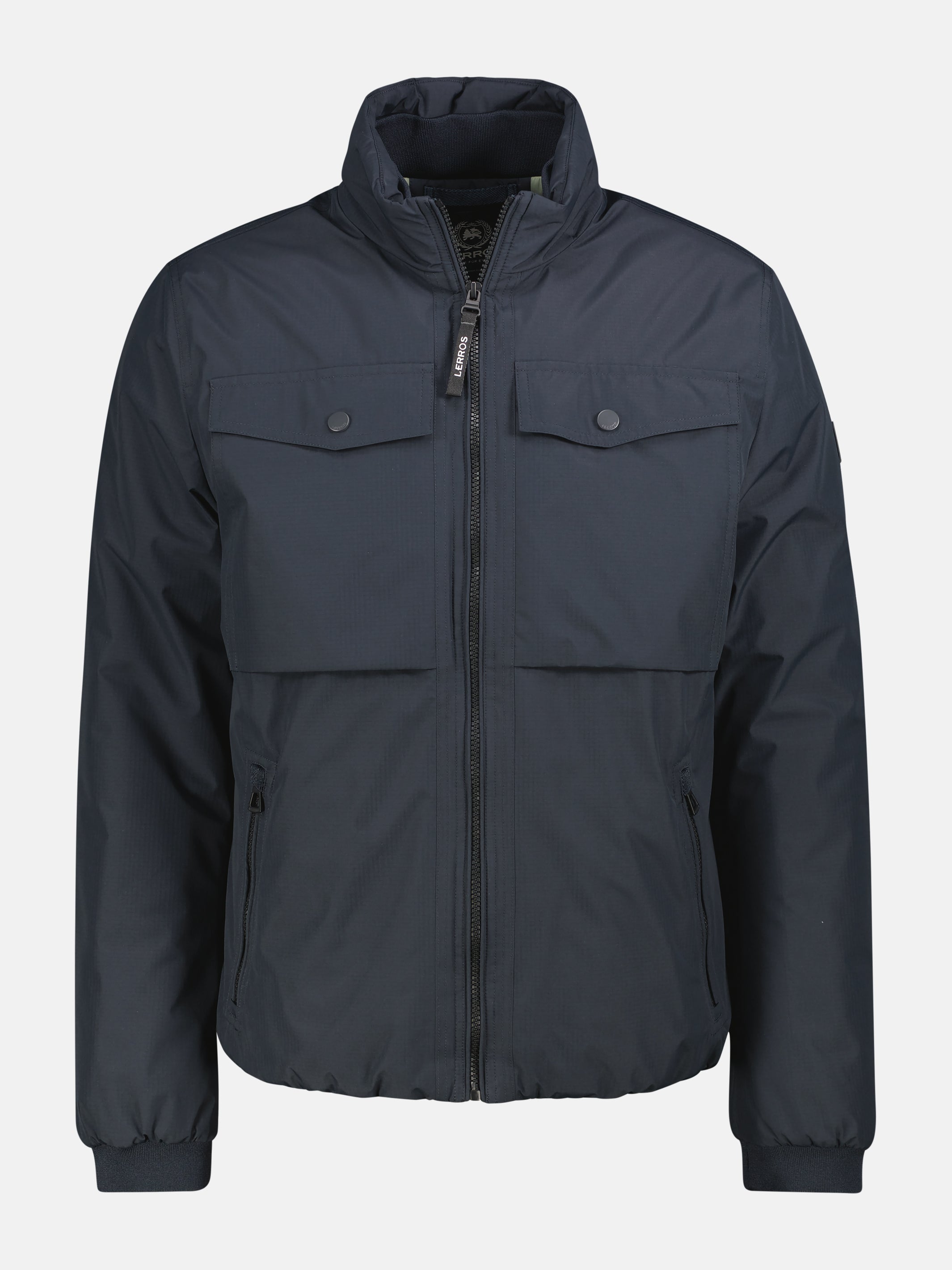 Leicht wattierter Blouson mit hochschließendem Kragen