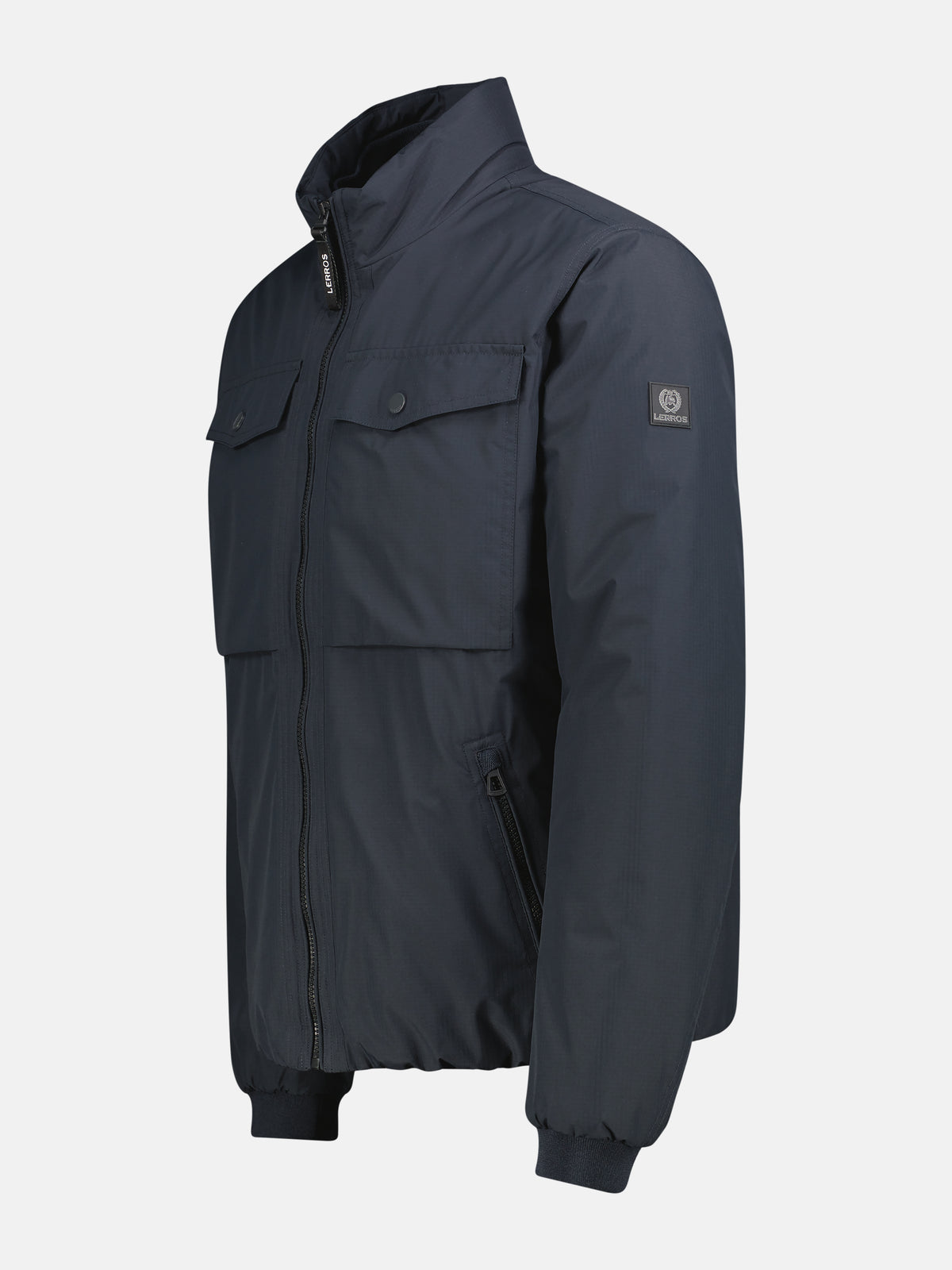 Leicht wattierter Blouson mit hochschließendem Kragen