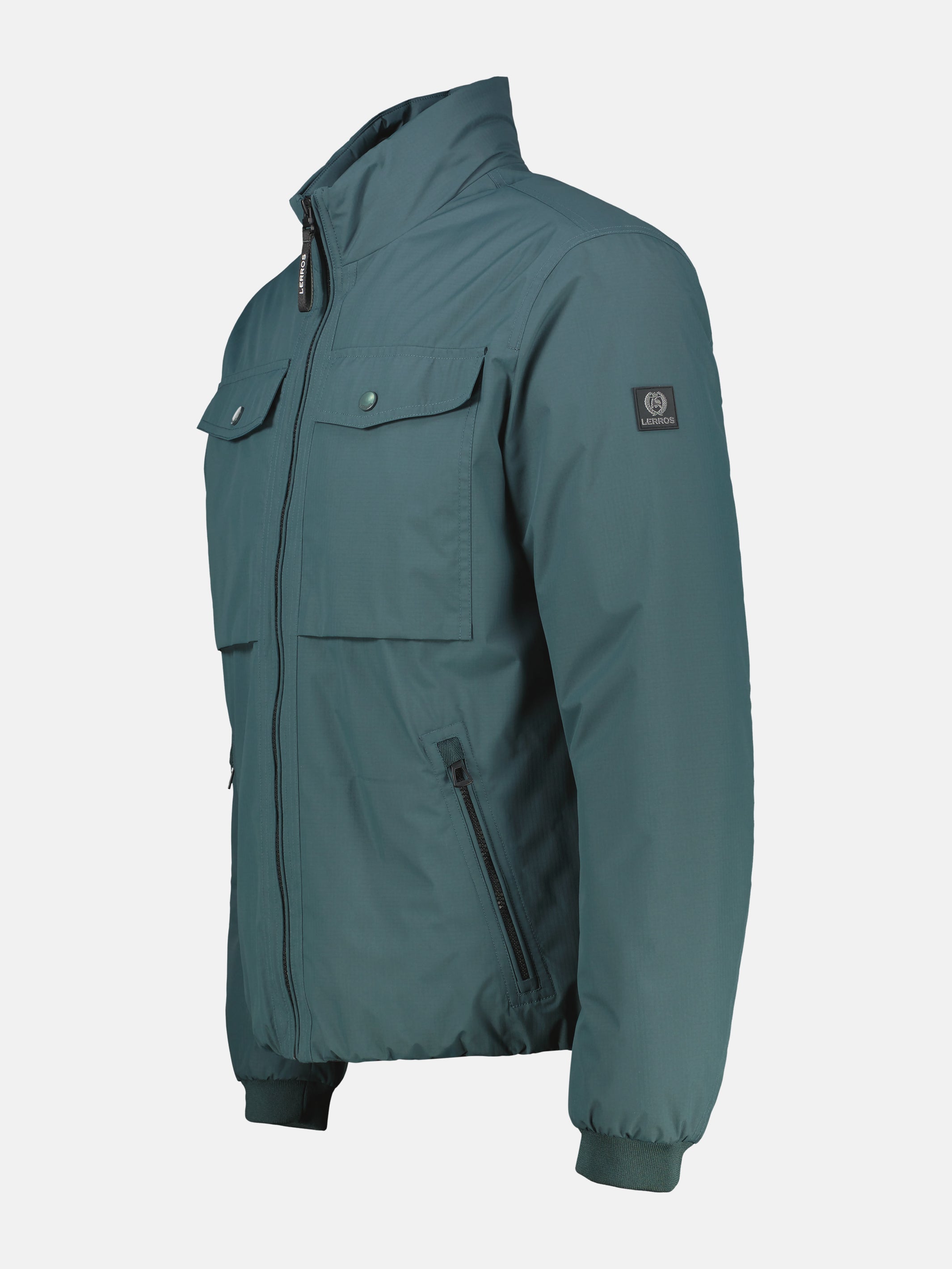 Leicht wattierter Blouson mit hochschließendem Kragen