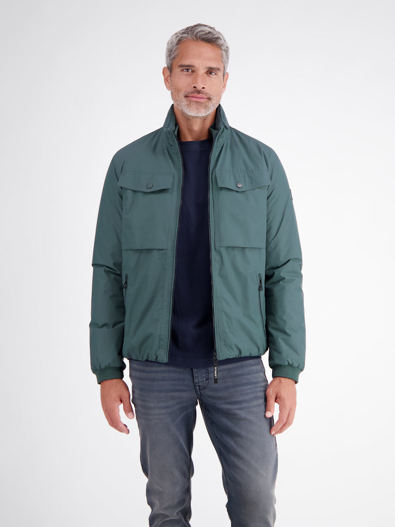 Leicht wattierter Blouson mit hochschließendem Kragen
