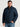 Quilted and padded jacket with a high-fastening collar