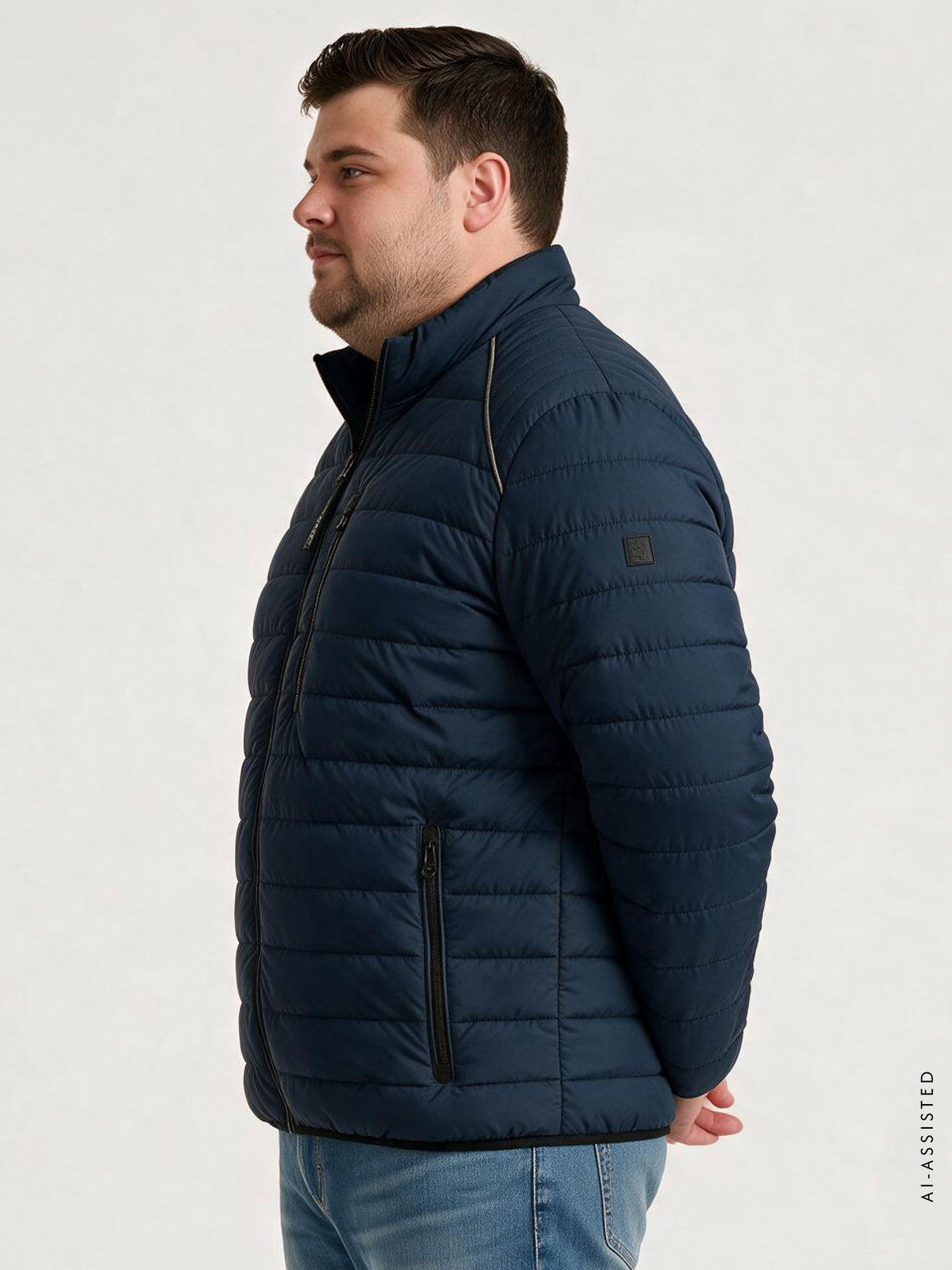 Wattierte Steppjacke, große Größen