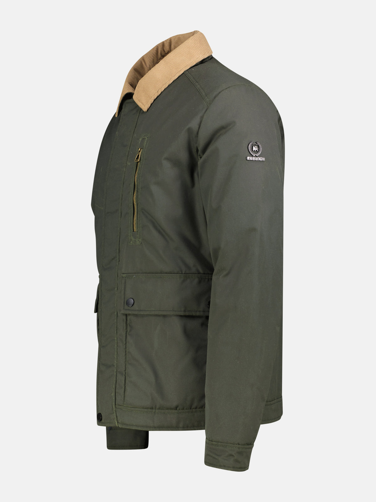 Blouson jacket made of high-quality, waxed cotton in large sizes
