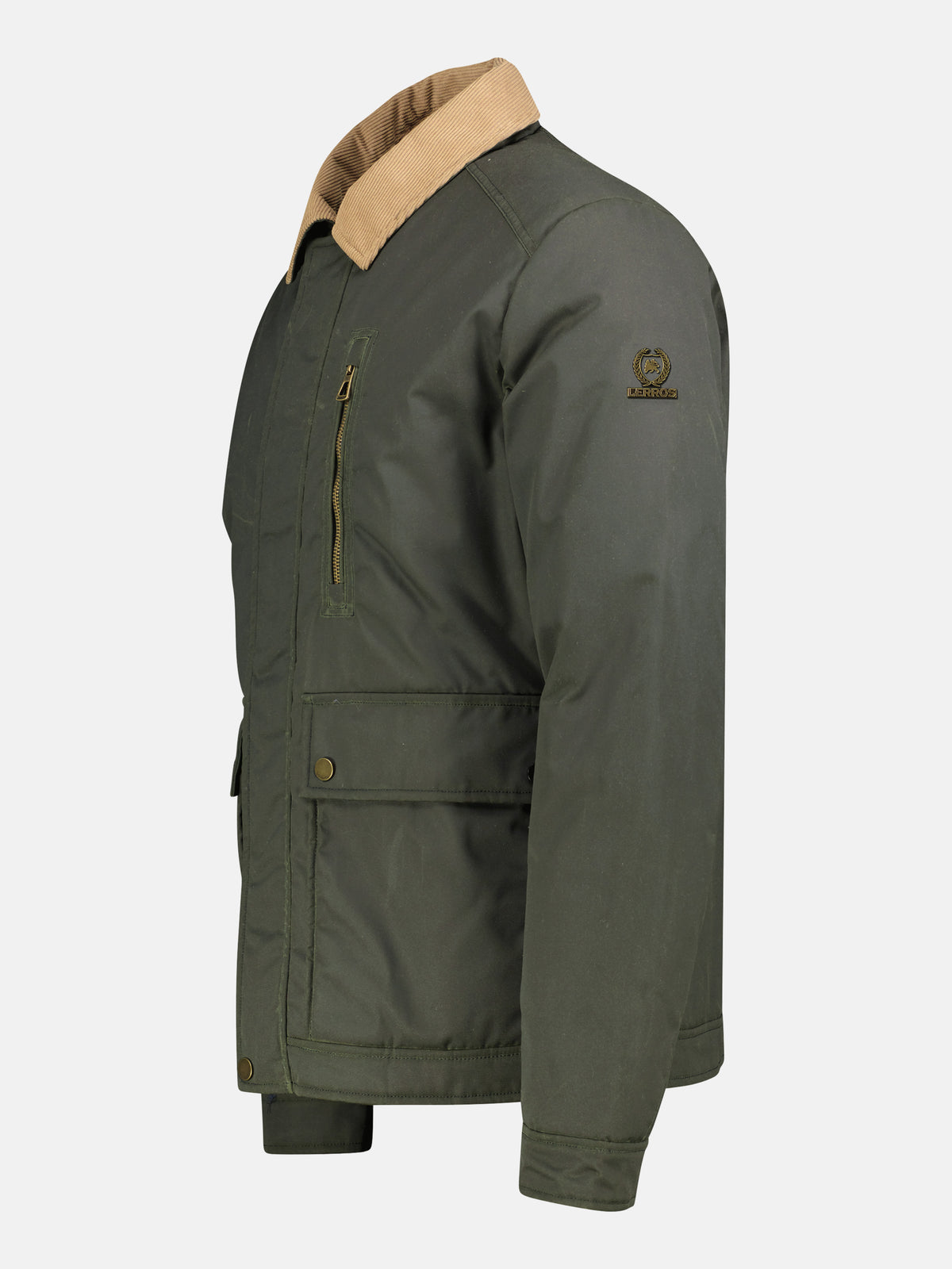 Masculine blouson made of high-quality, waxed cotton