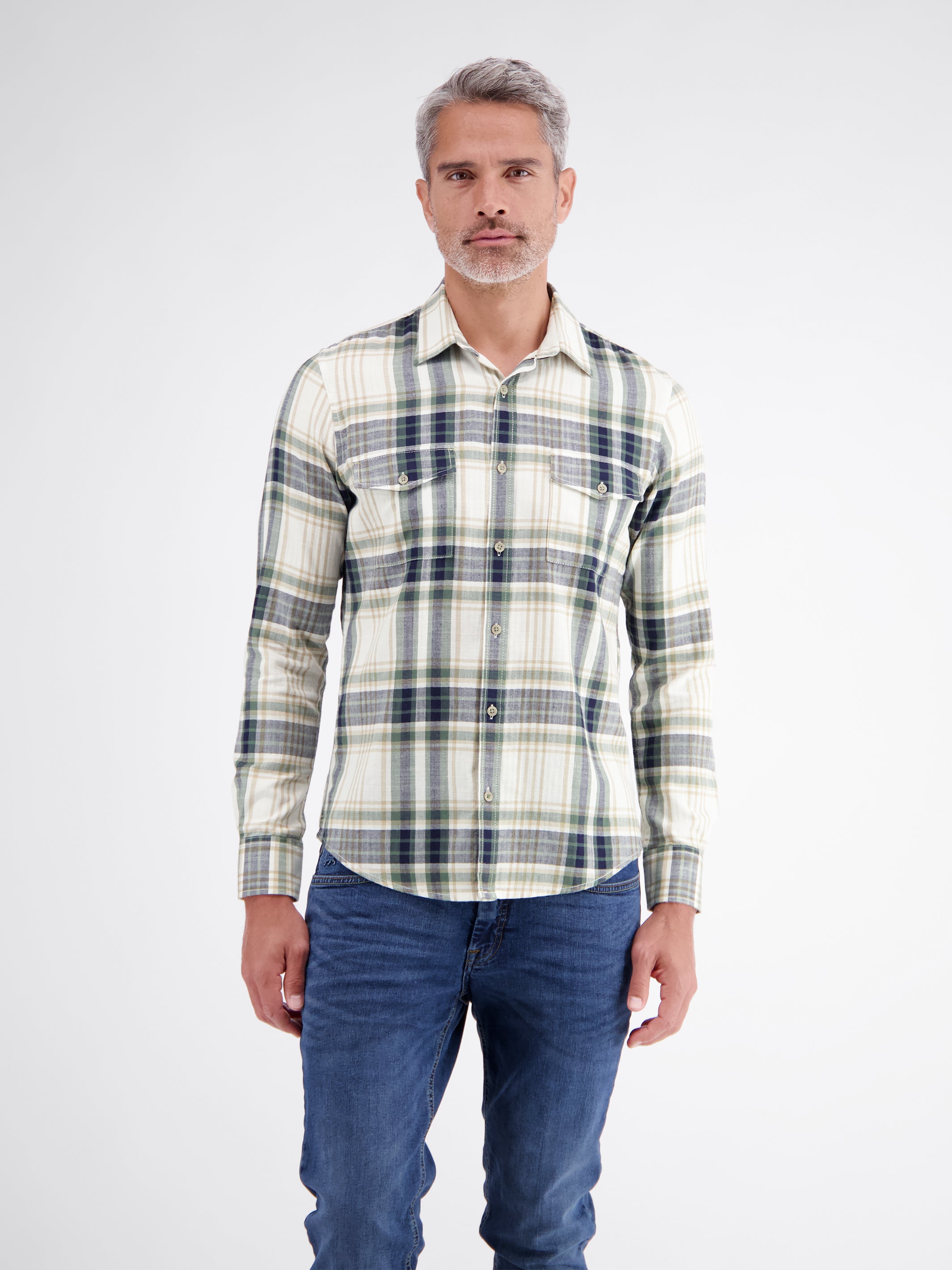 Sporty checked shirt made of pure, soft cotton