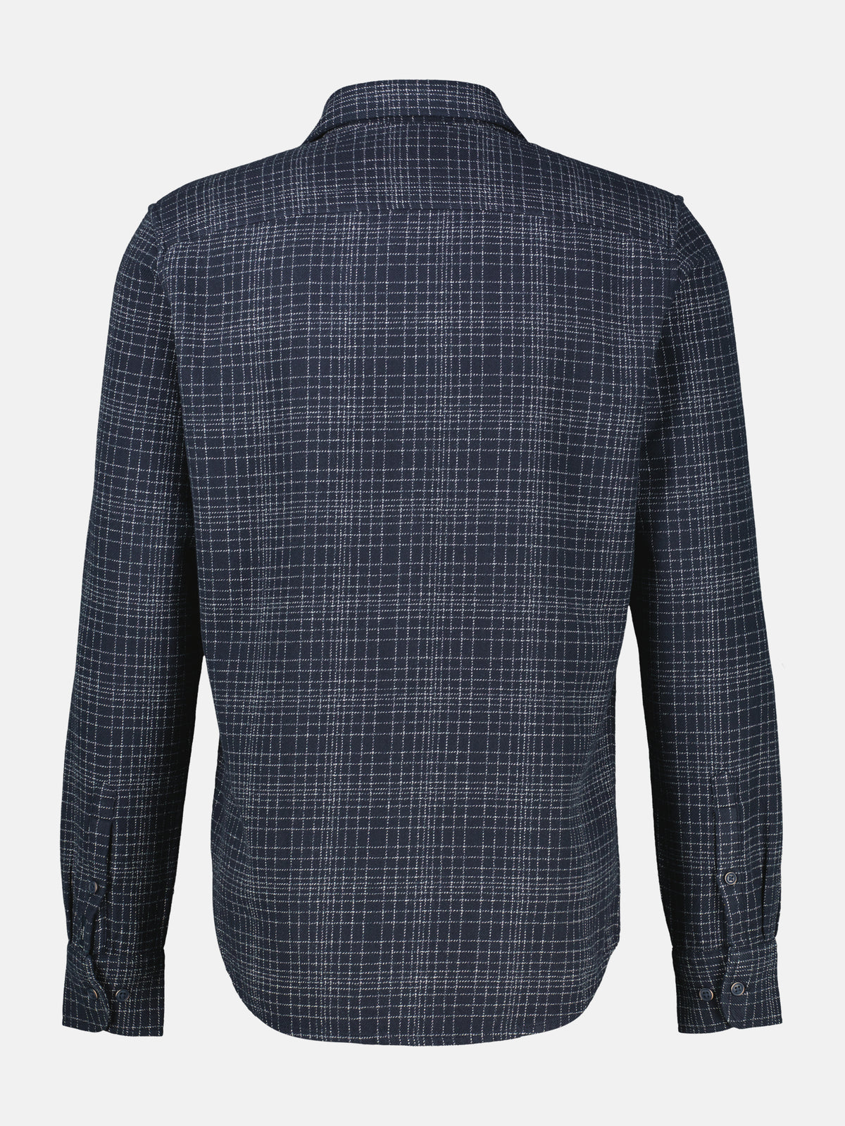 Men's cotton shirt with sophisticated plaid pattern