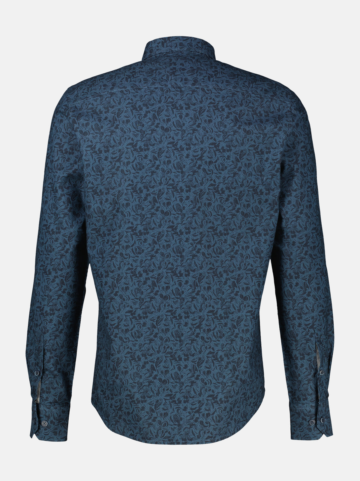 Herrenhemd mit Printdesign aus reiner Baumwolle