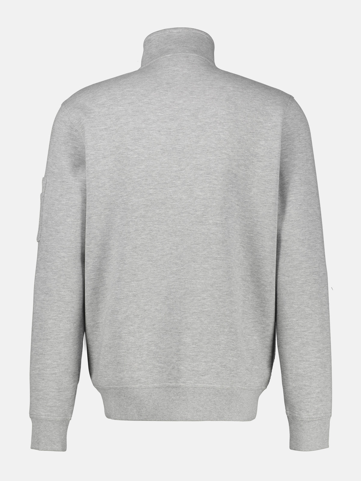 Sweatjacke mit Stehkragen und Oberarmtasche