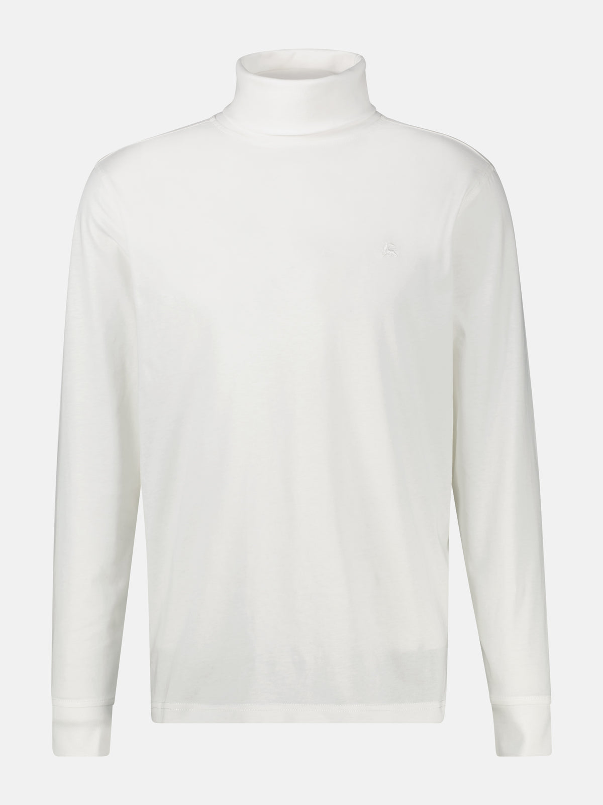 T-Shirt mit Rollkragen aus reiner Baumwolle