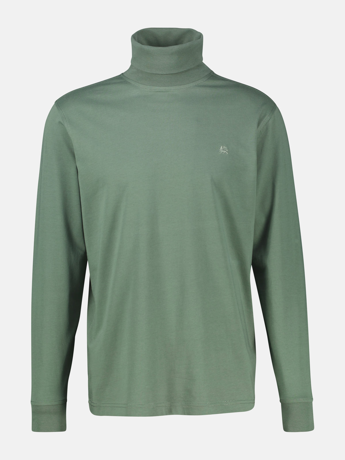 T-Shirt mit Rollkragen aus reiner Baumwolle