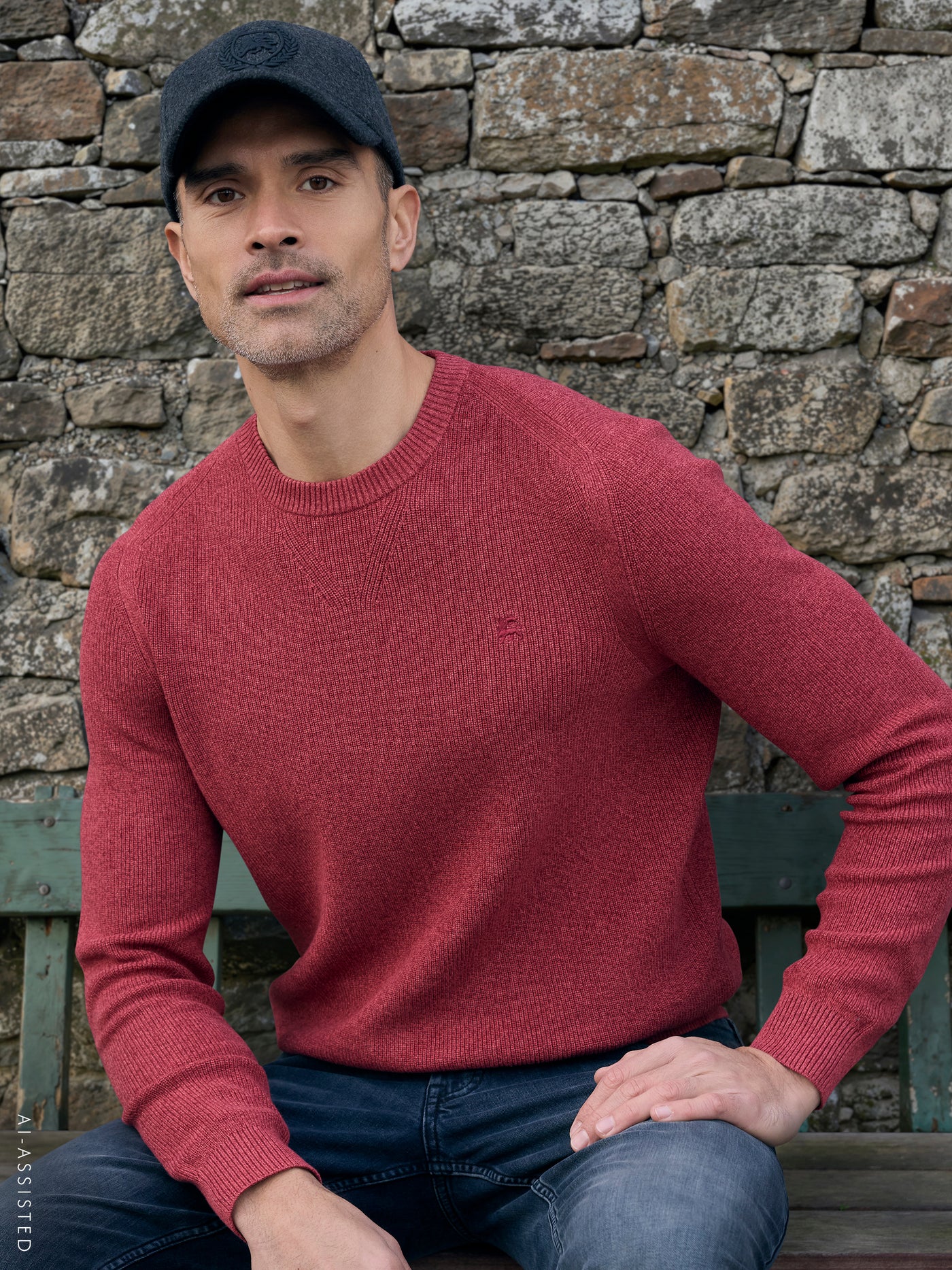 Stilvoller Strickpullover mit bequemem Rundhalsauschnitt