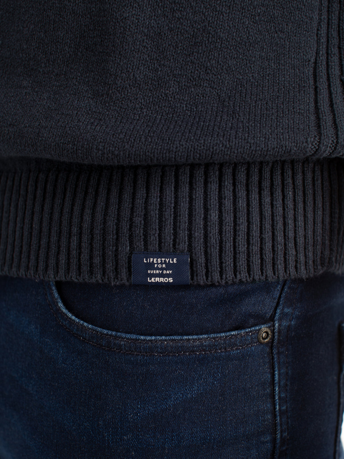 Sportiver Strickpullover aus bequemer, weicher Baumwolle