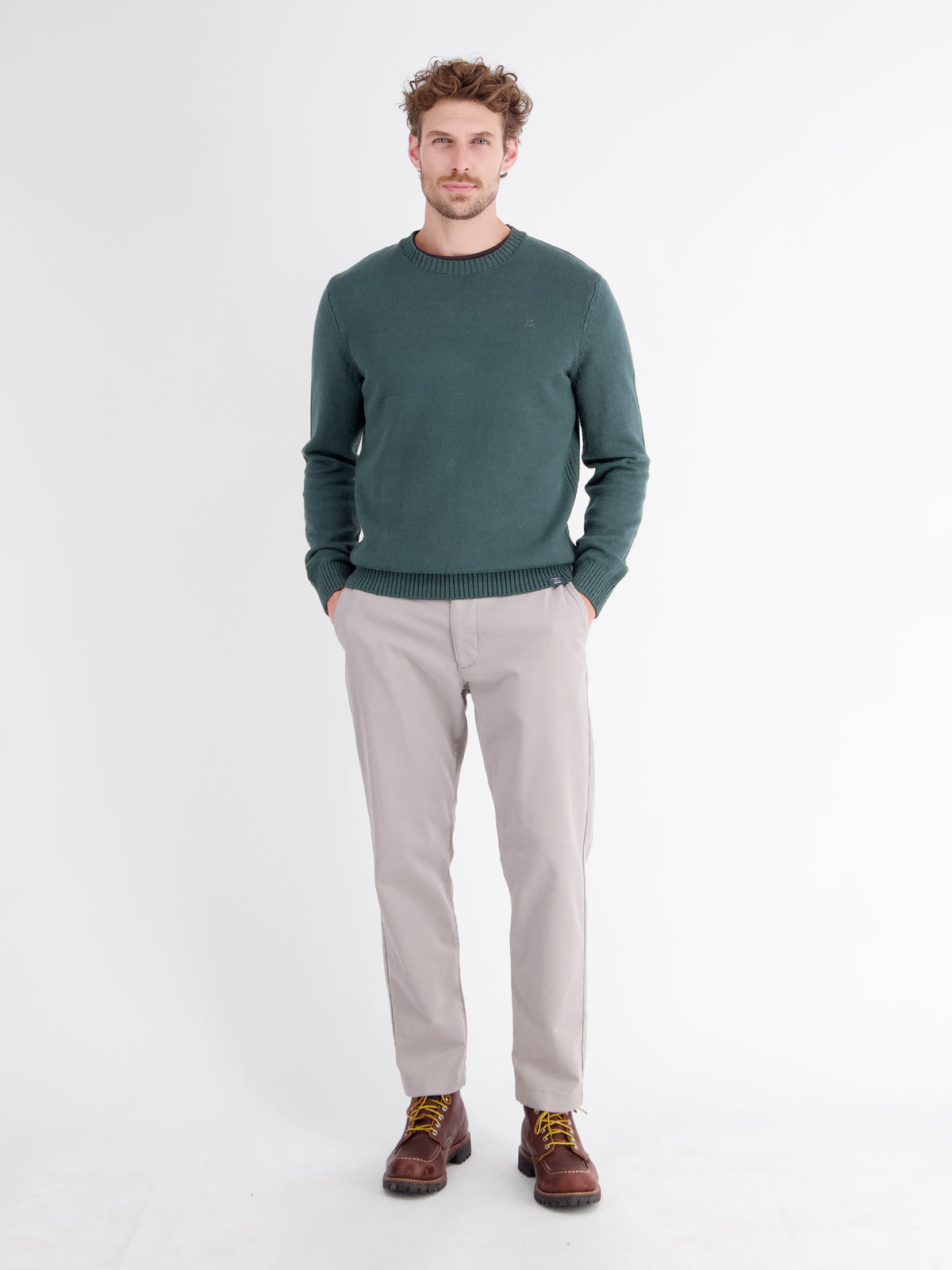Sportiver Strickpullover aus bequemer, weicher Baumwolle