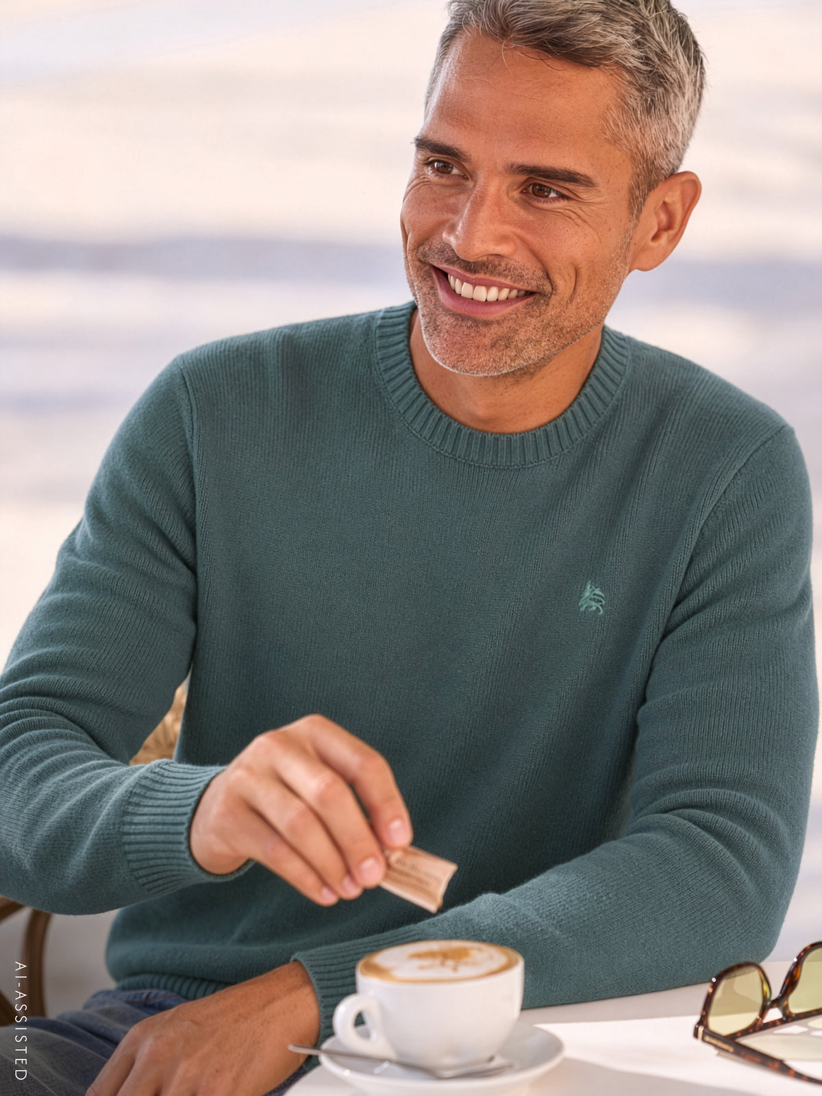 Sportiver Strickpullover aus bequemer, weicher Baumwolle