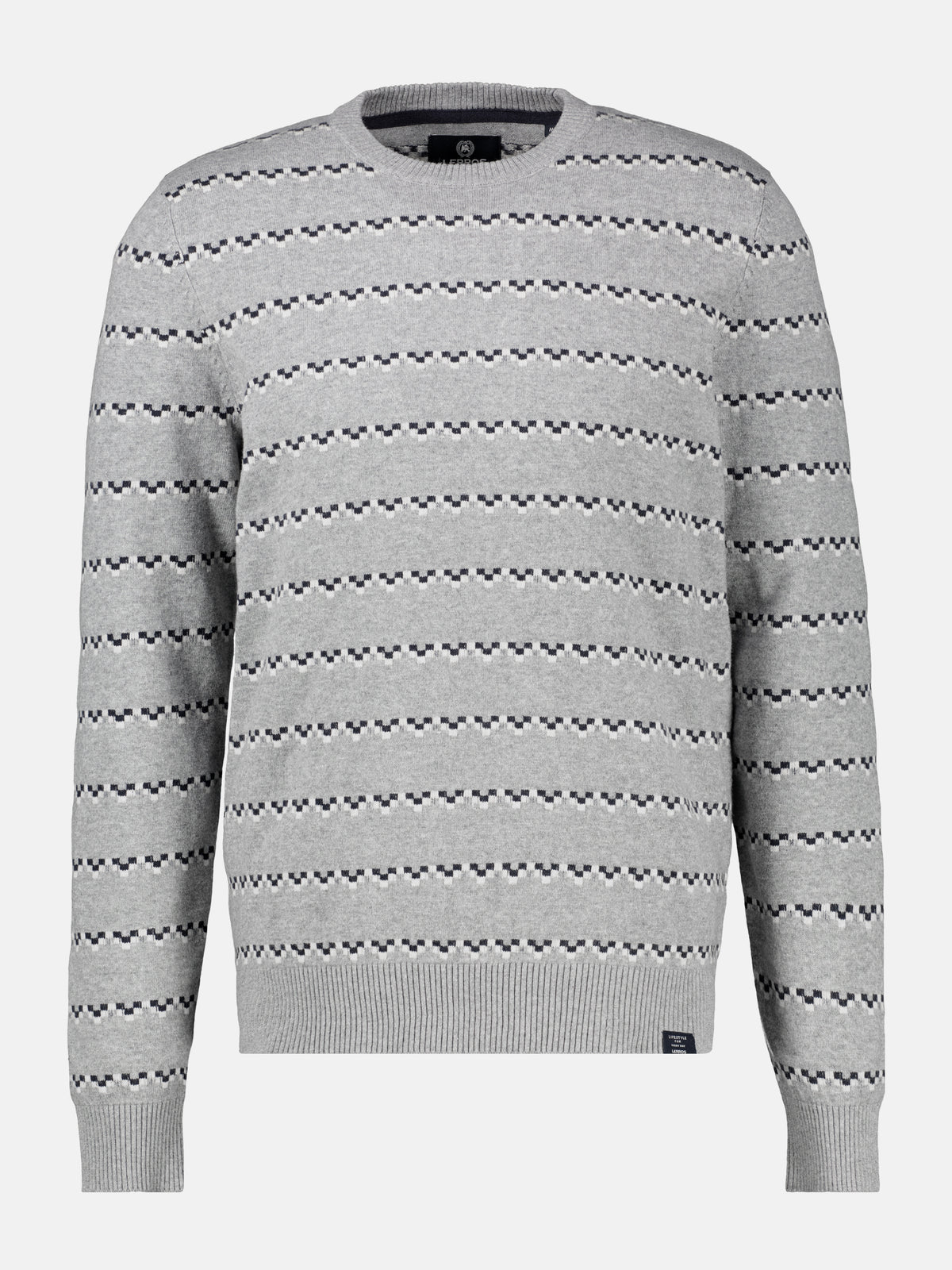 Strickpullover mit geometrischem Muster
