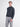 Long-sleeve polo shirt in cotton knit with flexible ribbed cuffs