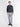 Long-sleeve polo shirt in cotton knit with flexible ribbed cuffs