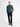 Long-sleeve polo shirt in cotton knit with flexible ribbed cuffs