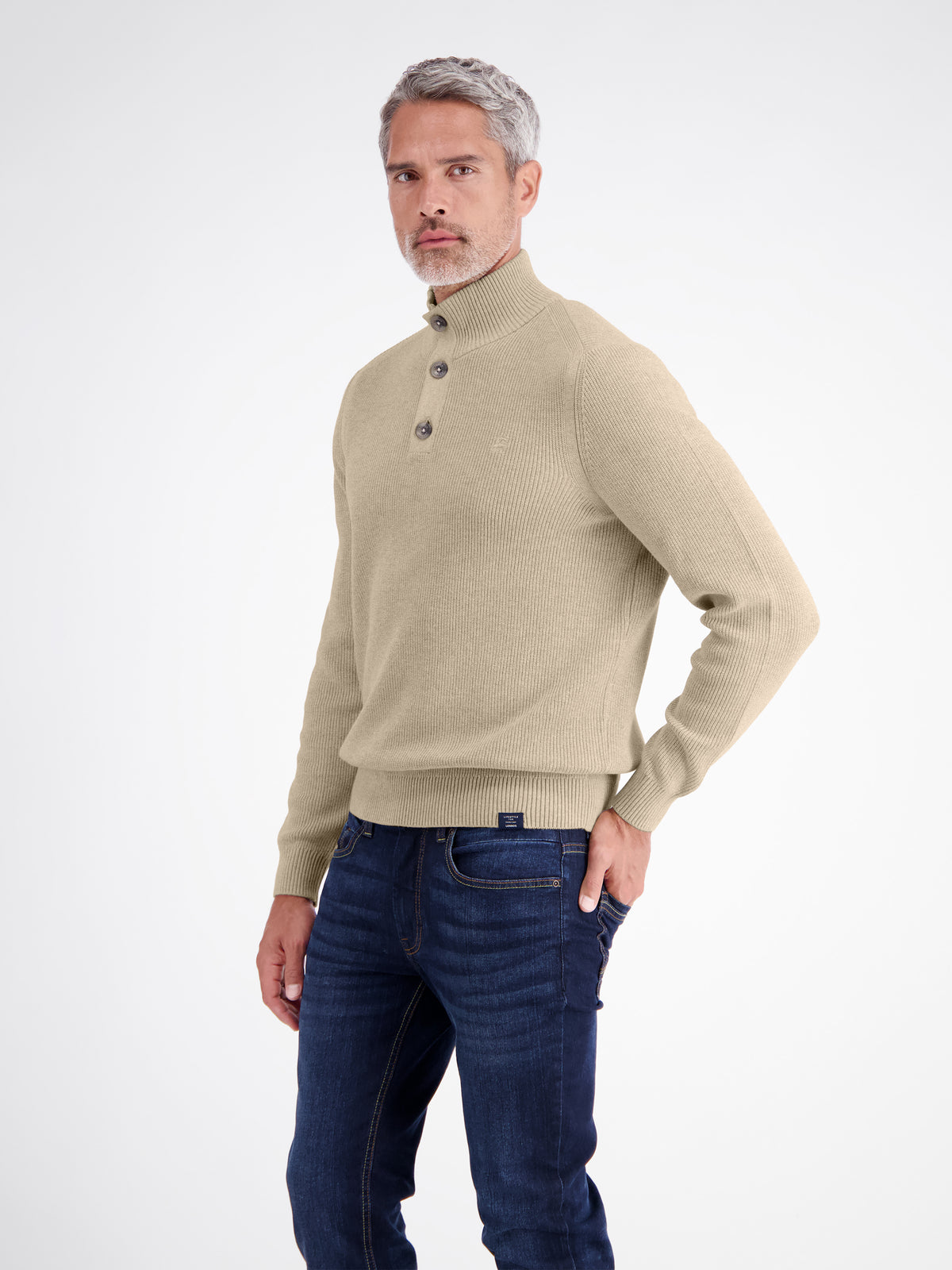 Classic Troyer in knitted, flexible cotton