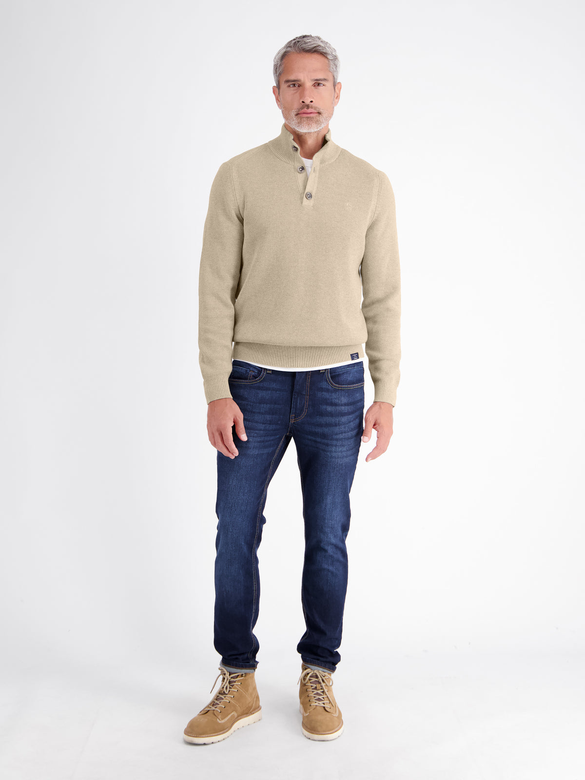 Classic Troyer in knitted, flexible cotton