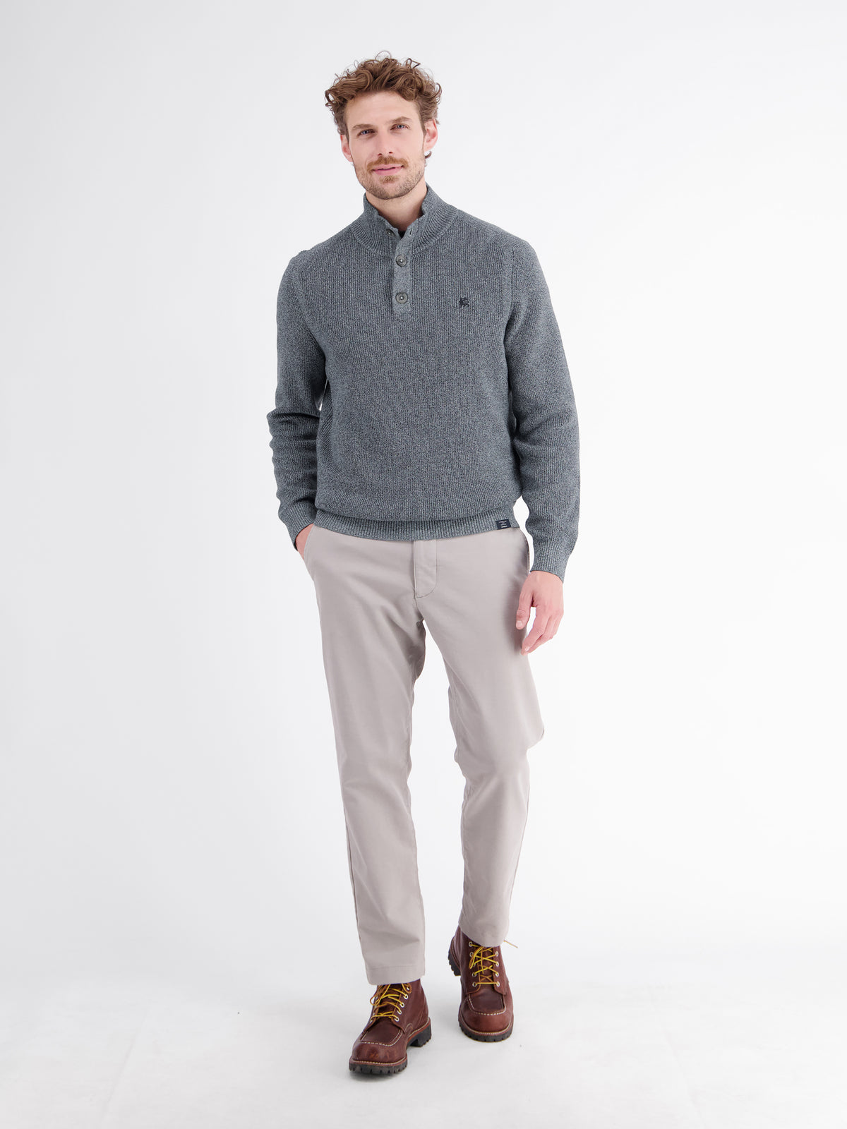Classic Troyer in knitted, flexible cotton