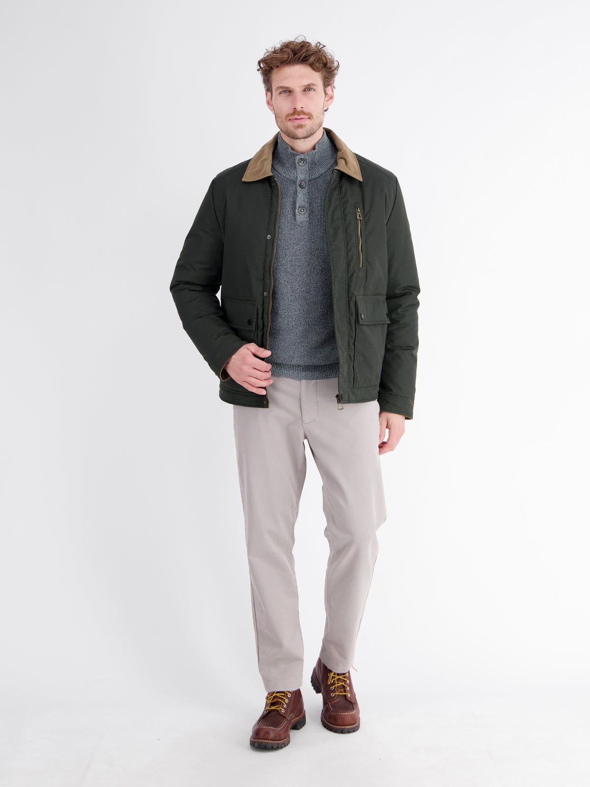 Classic Troyer in knitted, flexible cotton