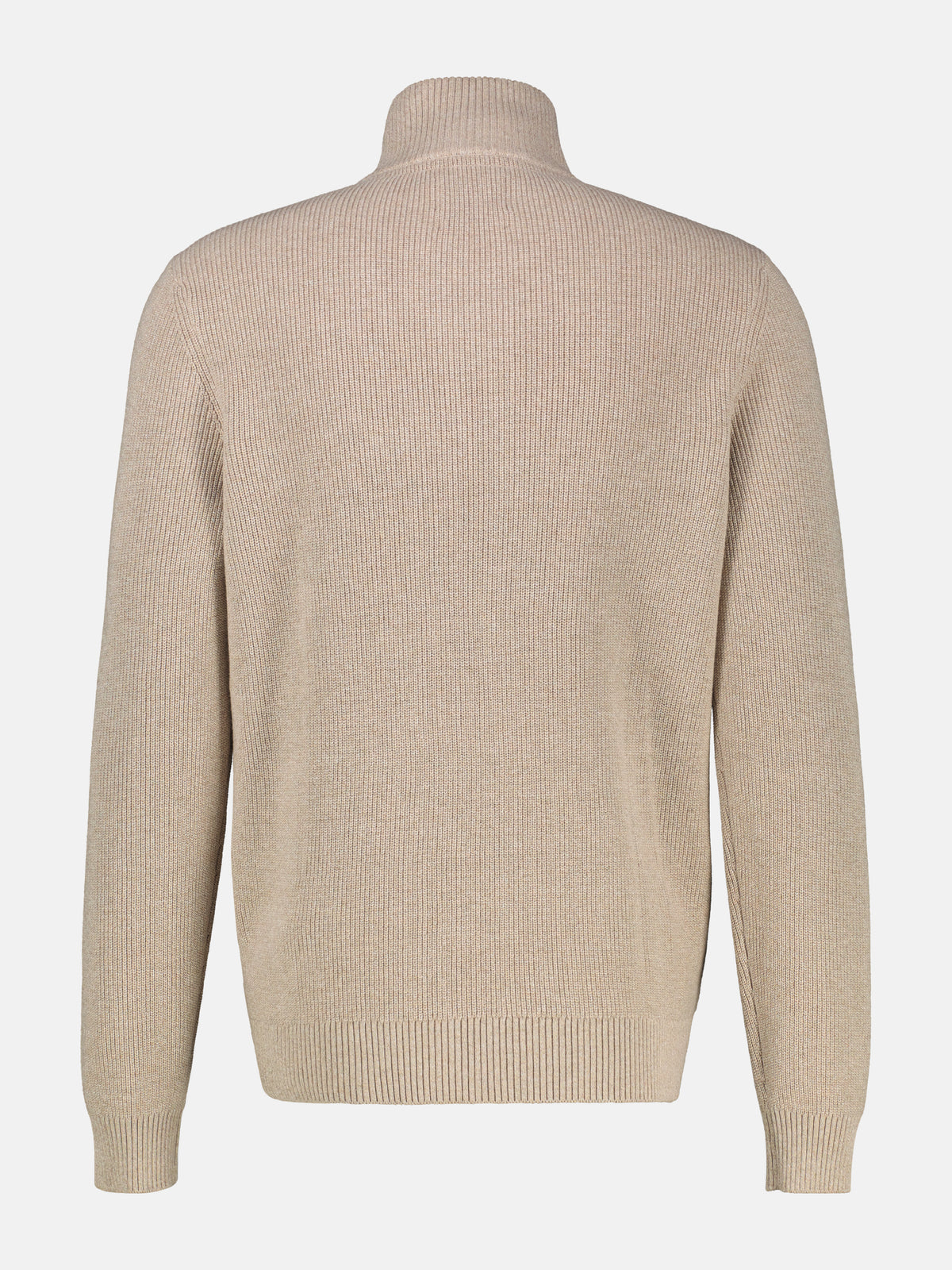 Strickjacke mit Frontreißverschluss und Stehkragen