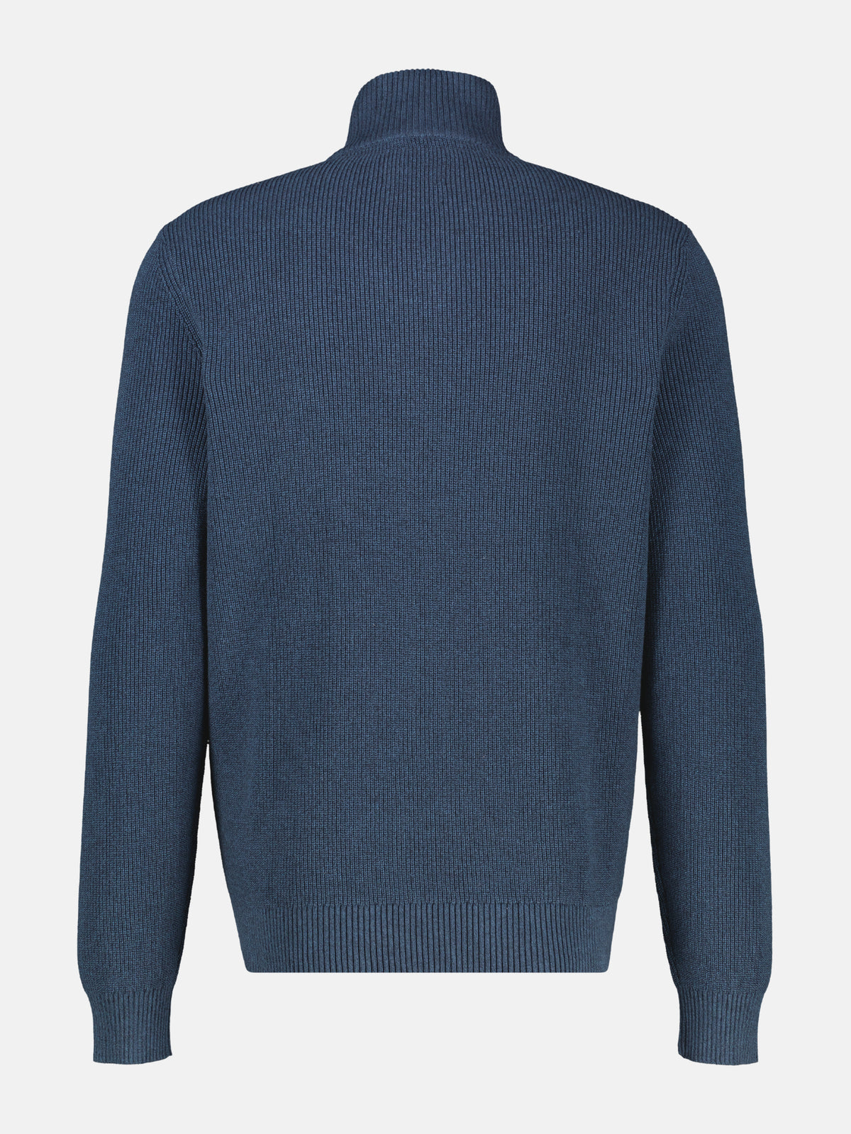 Strickjacke mit Frontreißverschluss und Stehkragen