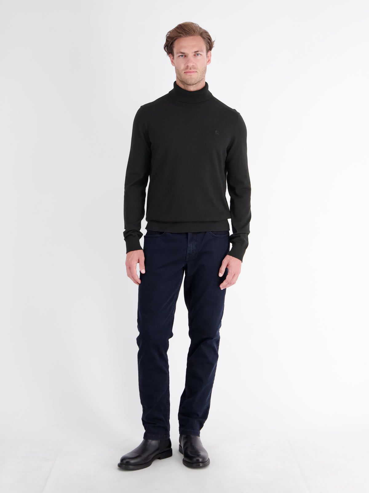 Rollkragenpullover aus Baumwolle