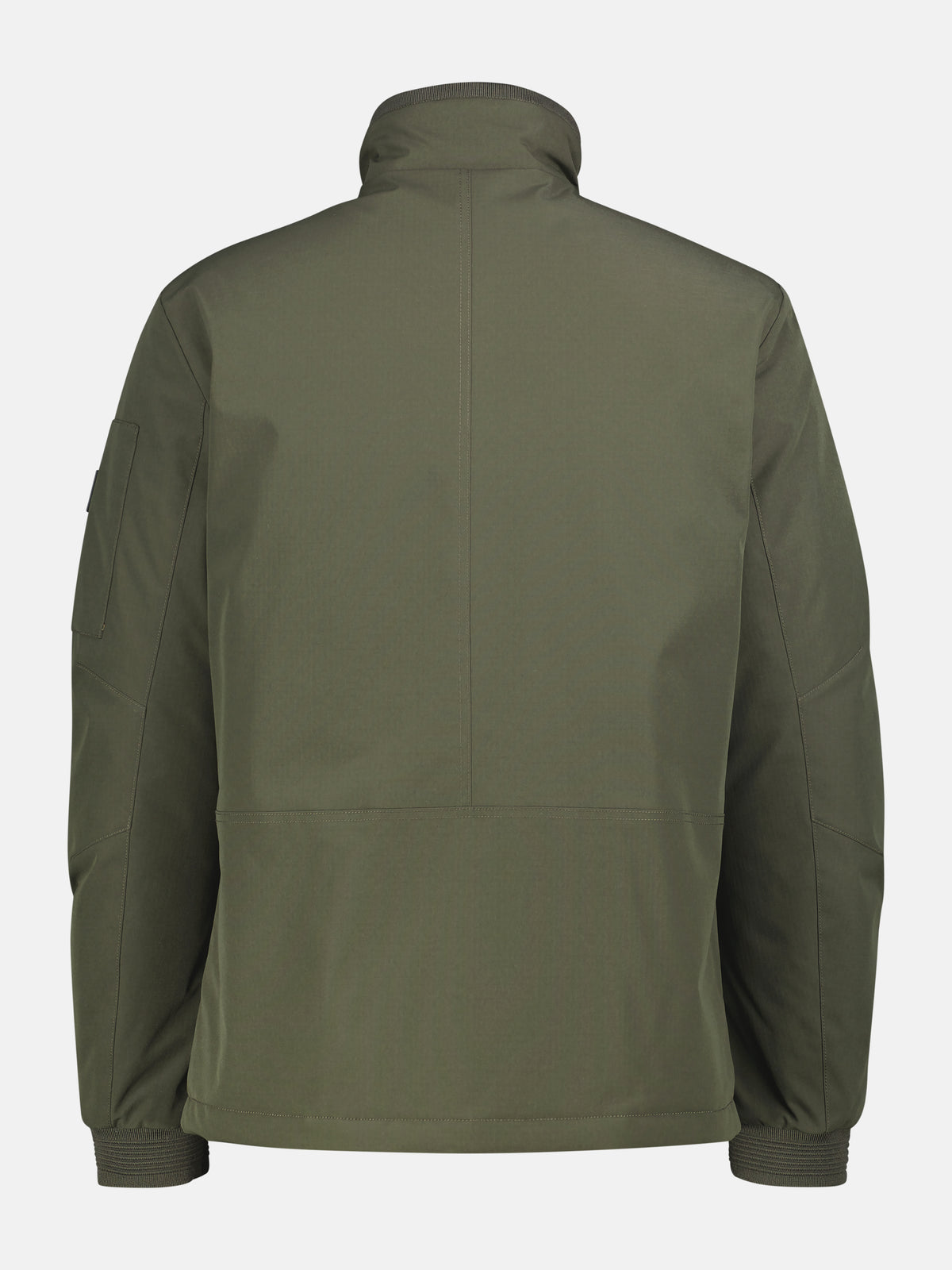 Sporty jacket made of flexible synthetic fiber with lining