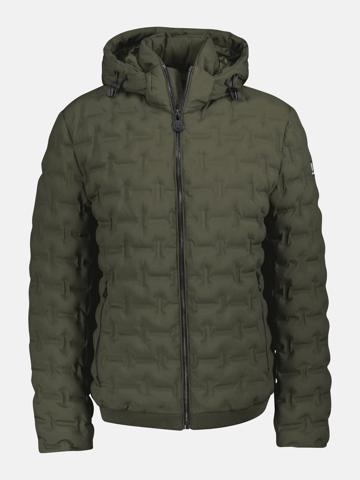 Wärmende Funktions-Steppjacke mit abnehmbarer Kapuze