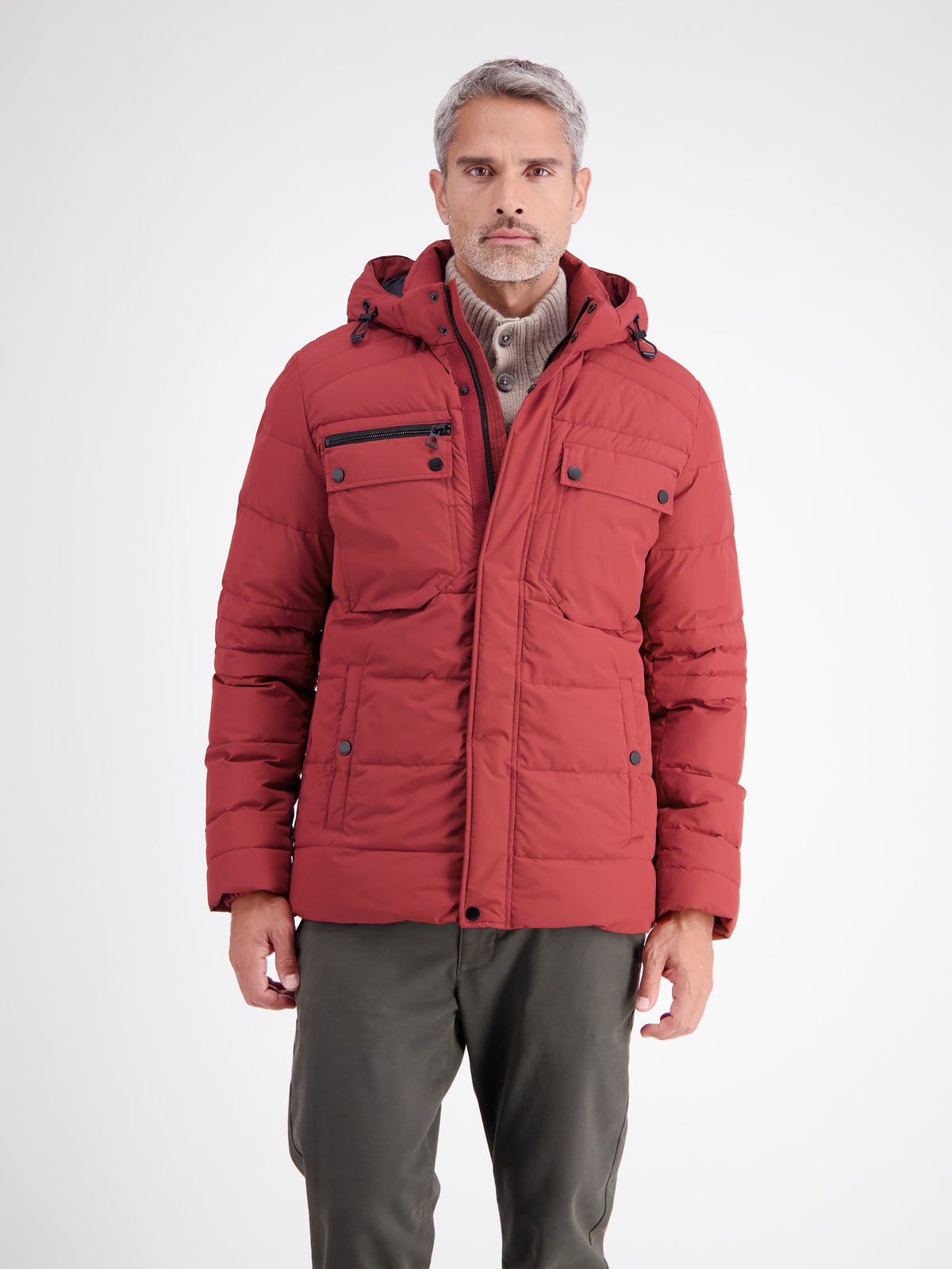 Sophisticated functional jacket, warming and water-repellent
