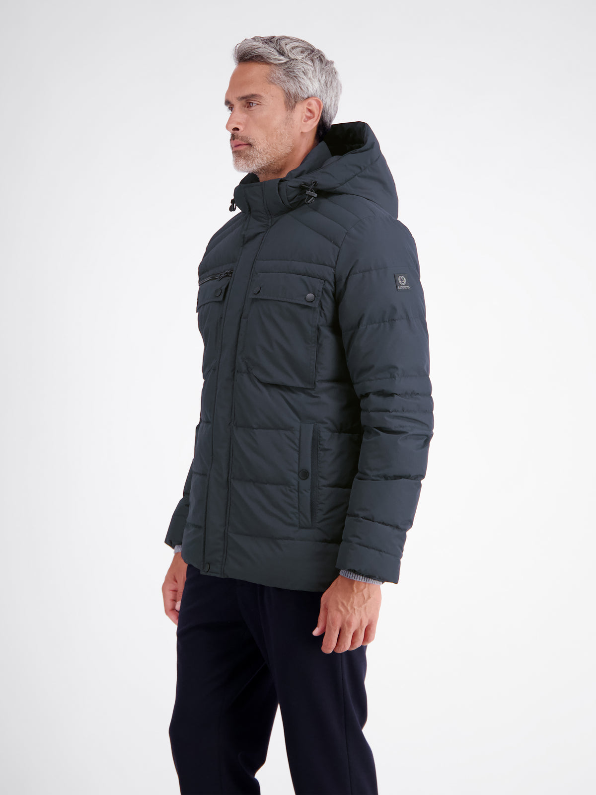 Sophisticated functional jacket, warming and water-repellent
