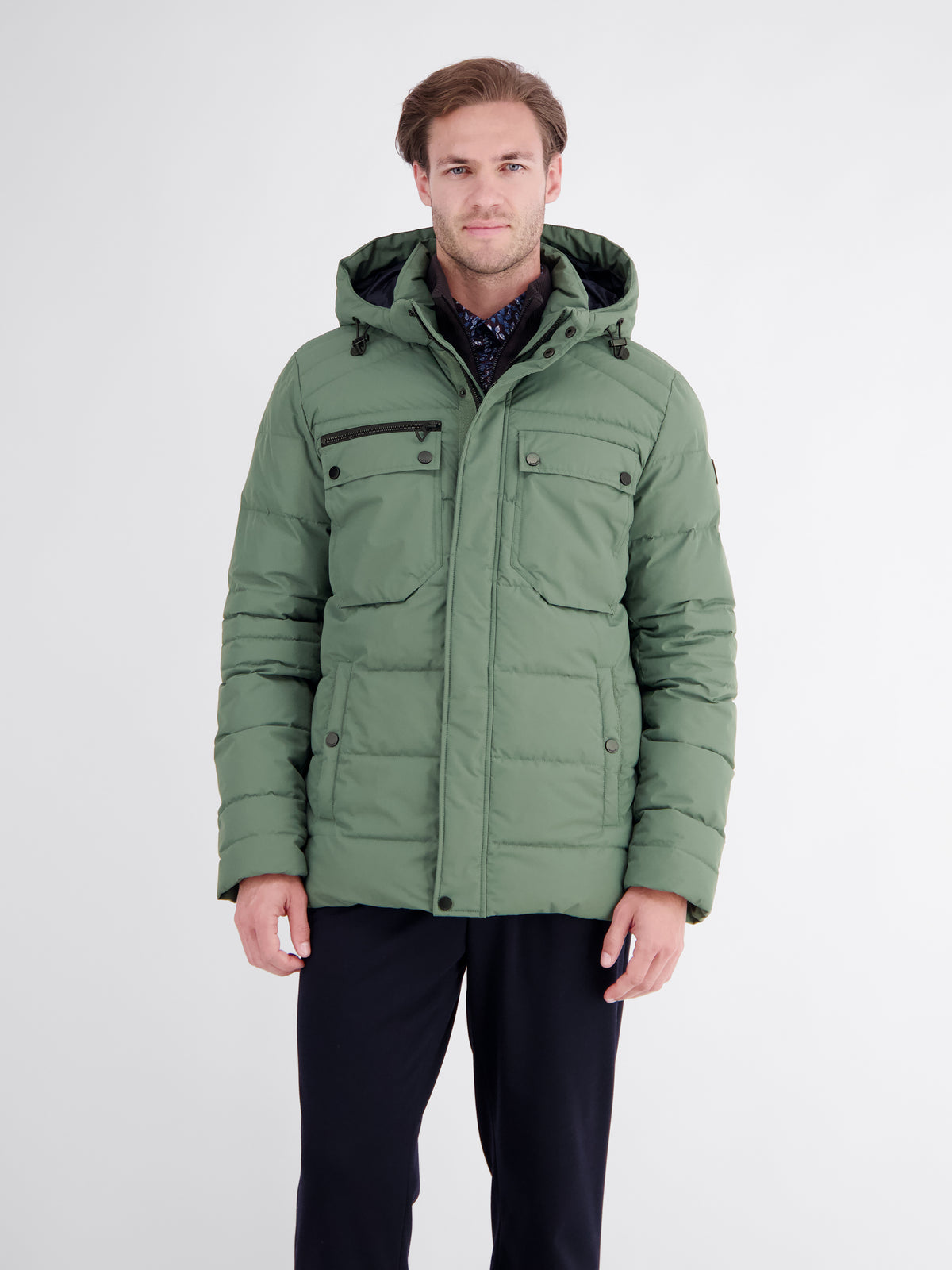 Sophisticated functional jacket, warming and water-repellent