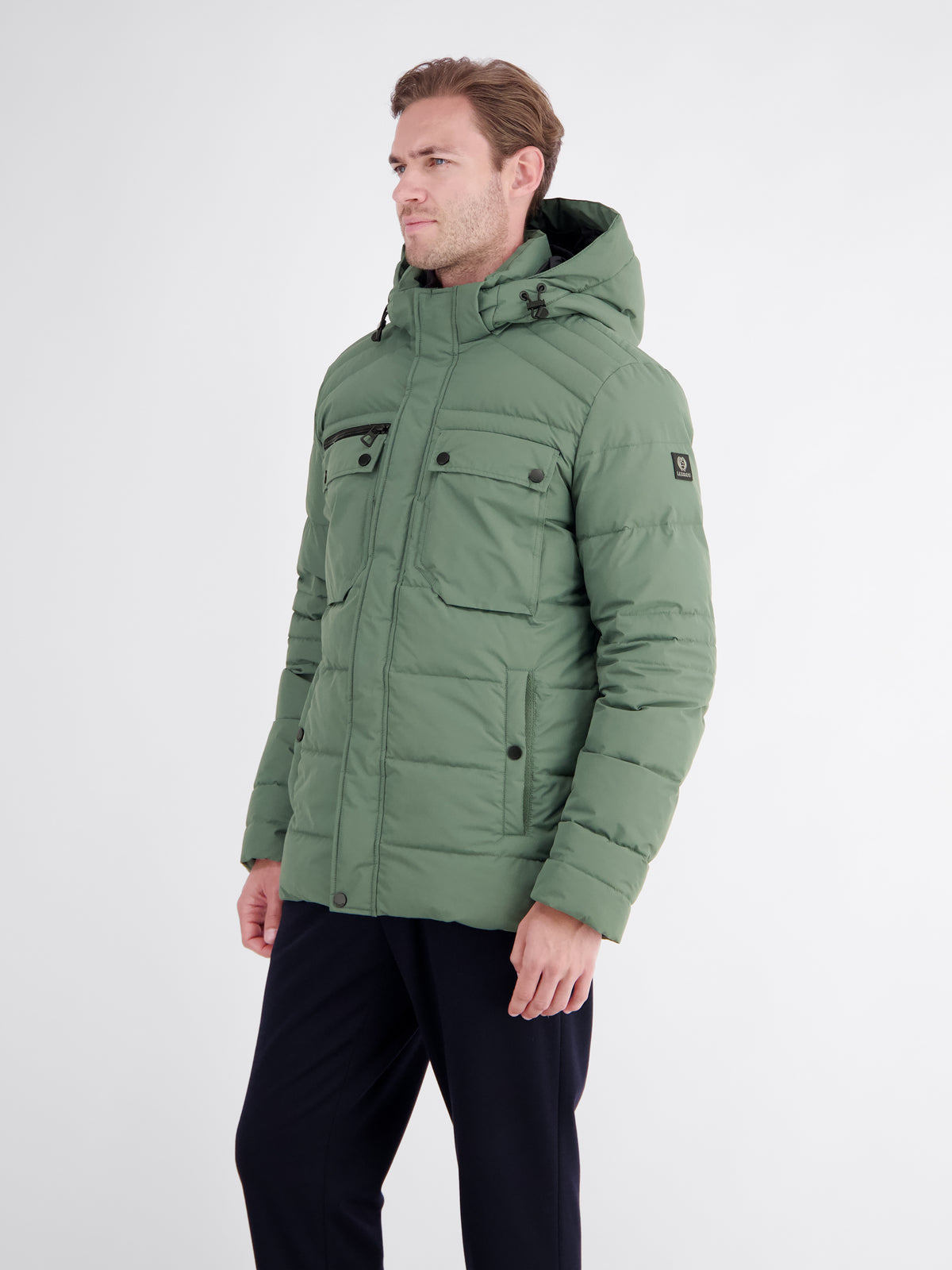 Sophisticated functional jacket, warming and water-repellent