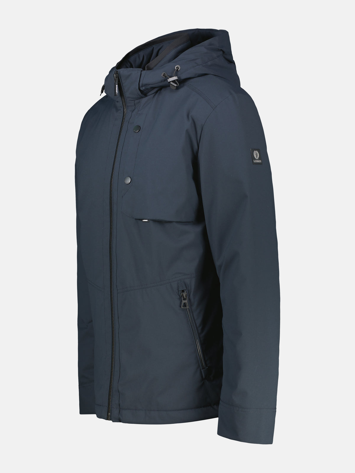 Sportive Jacke aus wind- und wasserabweisender Kunstfaser