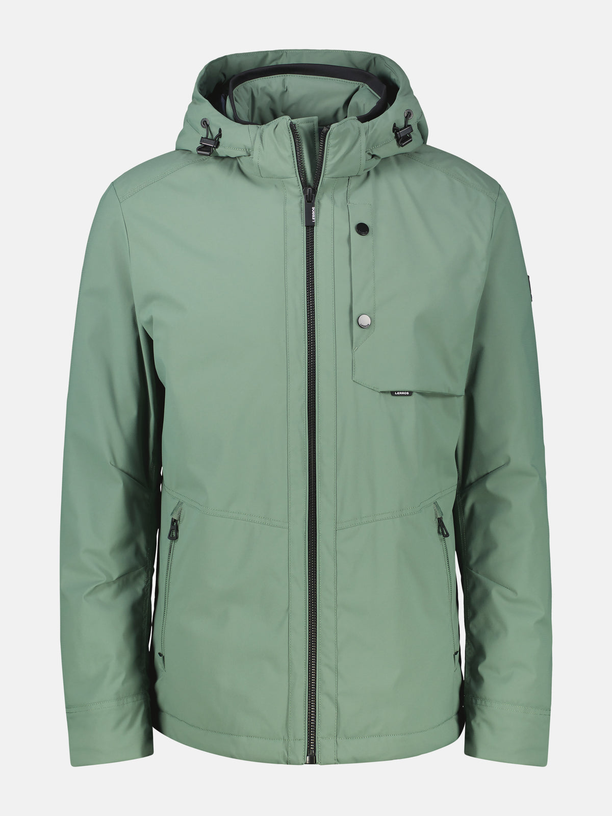 Sportive Jacke aus wind- und wasserabweisender Kunstfaser
