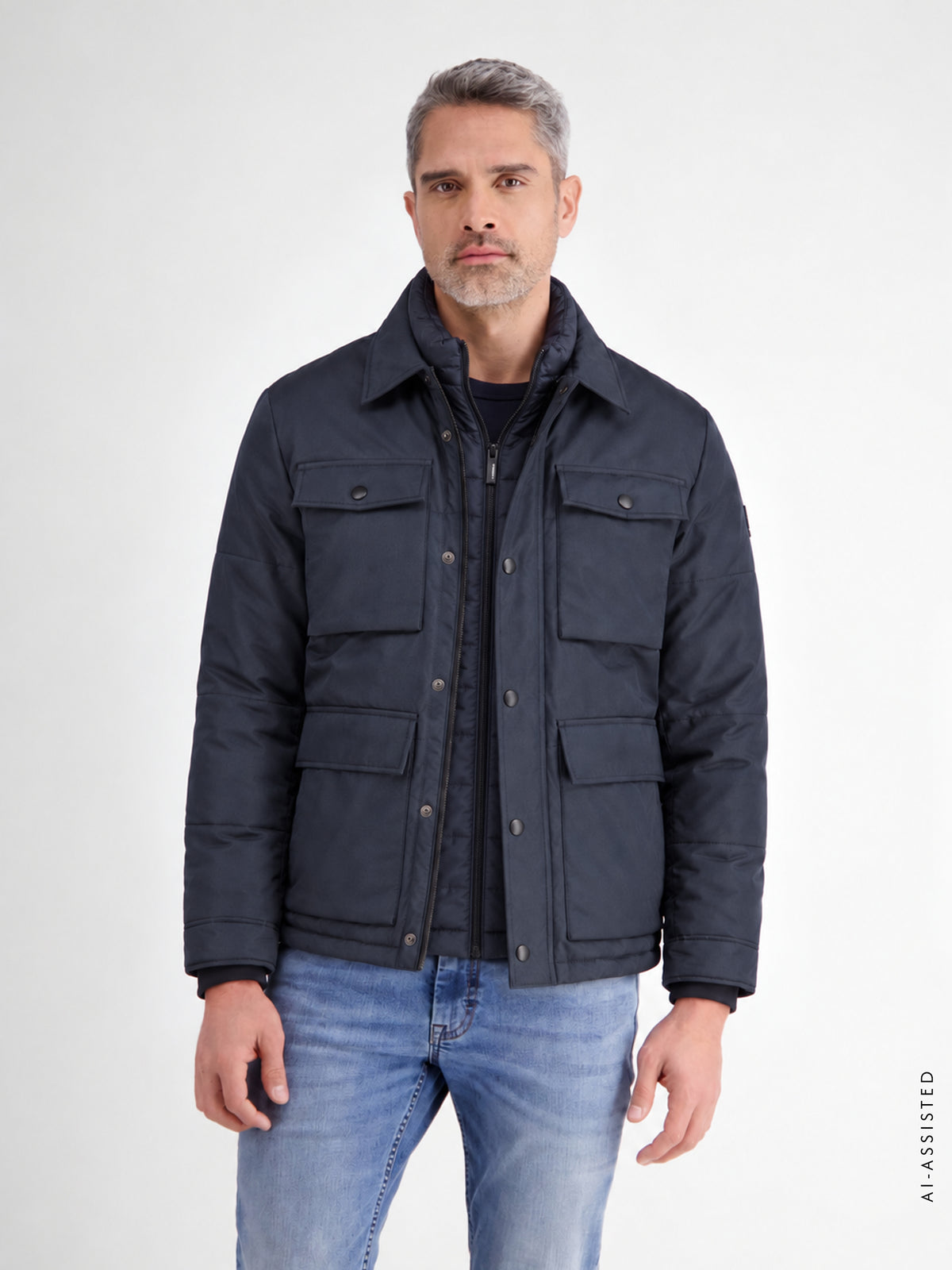 Maskuline 2in1 Jacke mit herausnehmbarer Weste