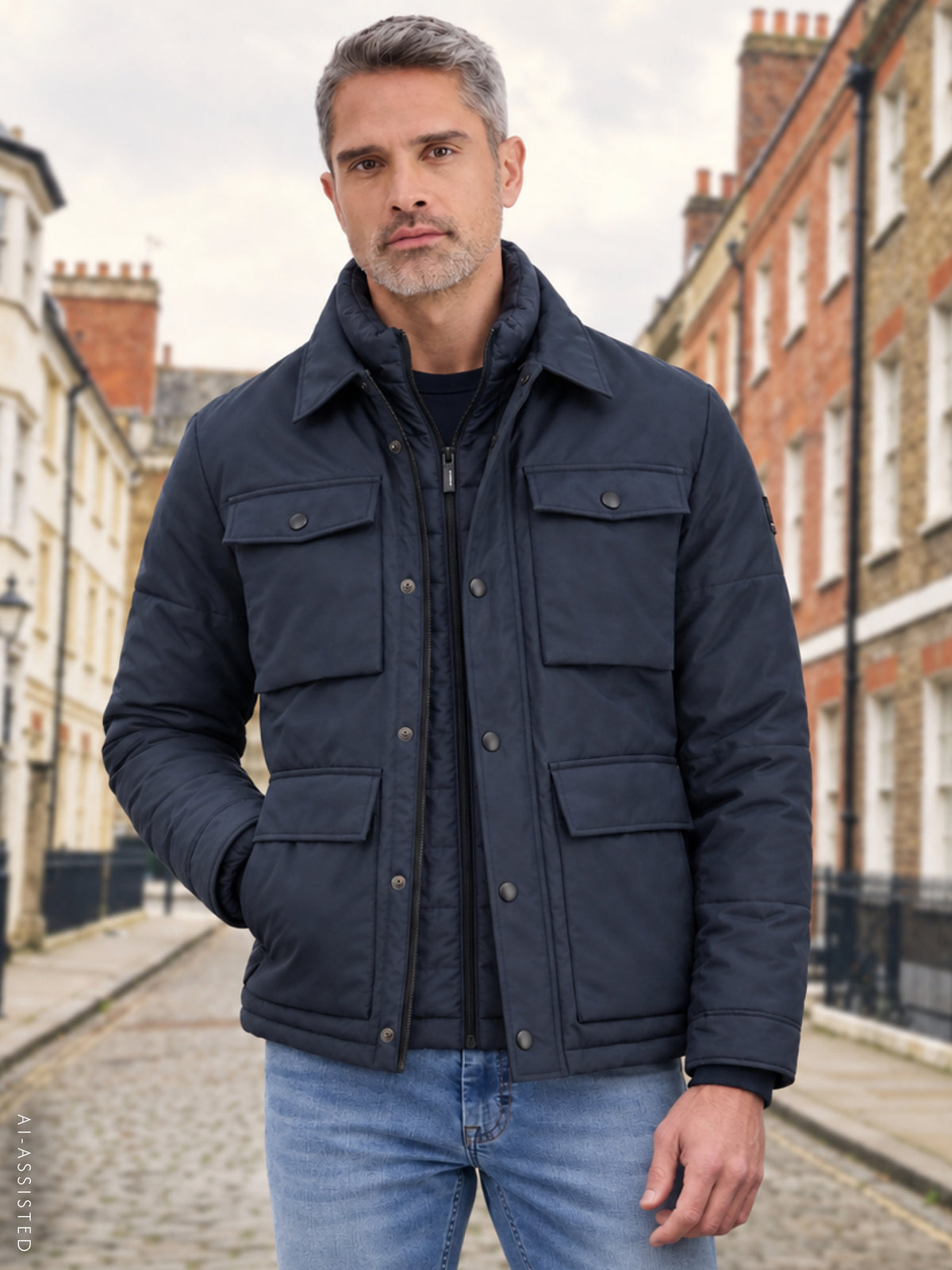 Maskuline 2in1 Jacke mit herausnehmbarer Weste