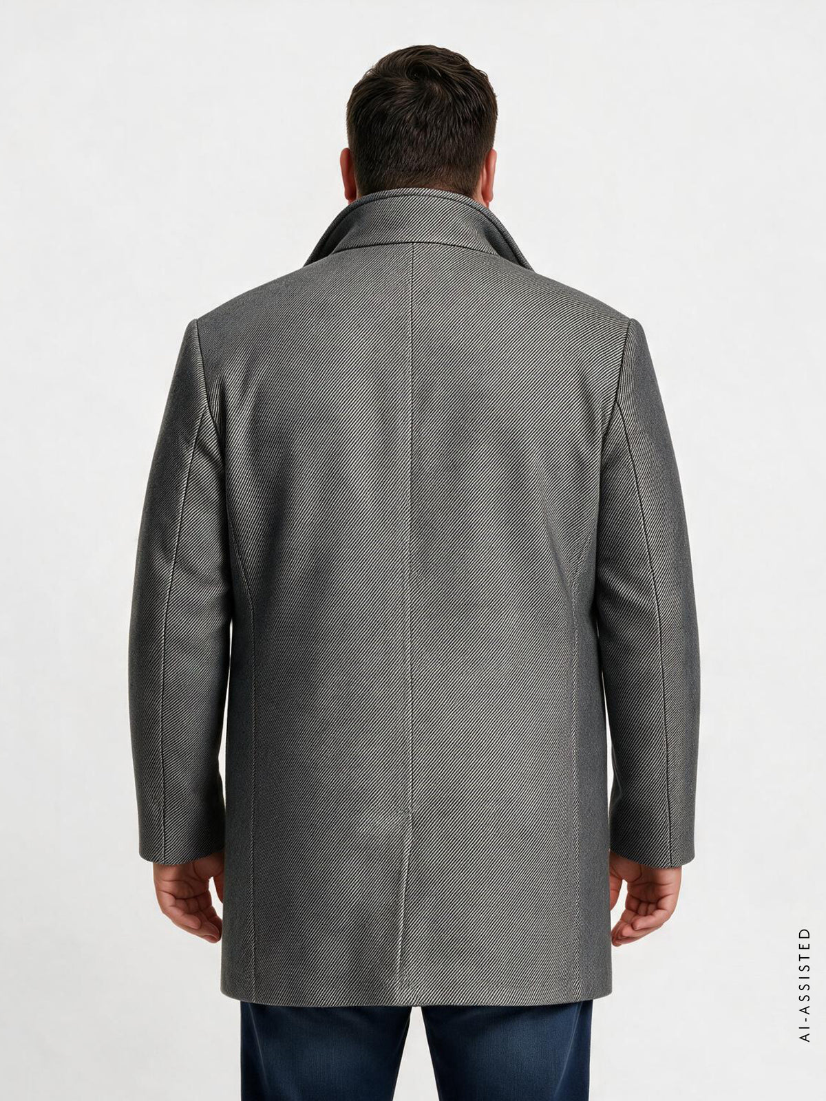 Coat with removable vest, plus sizes