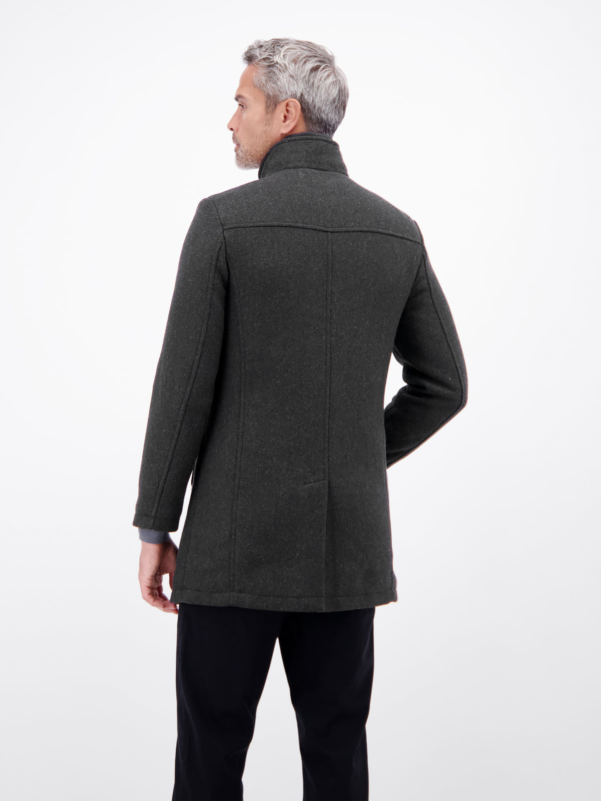 Eleganter, wärmender Mantel mit heraustrennbarer Weste
