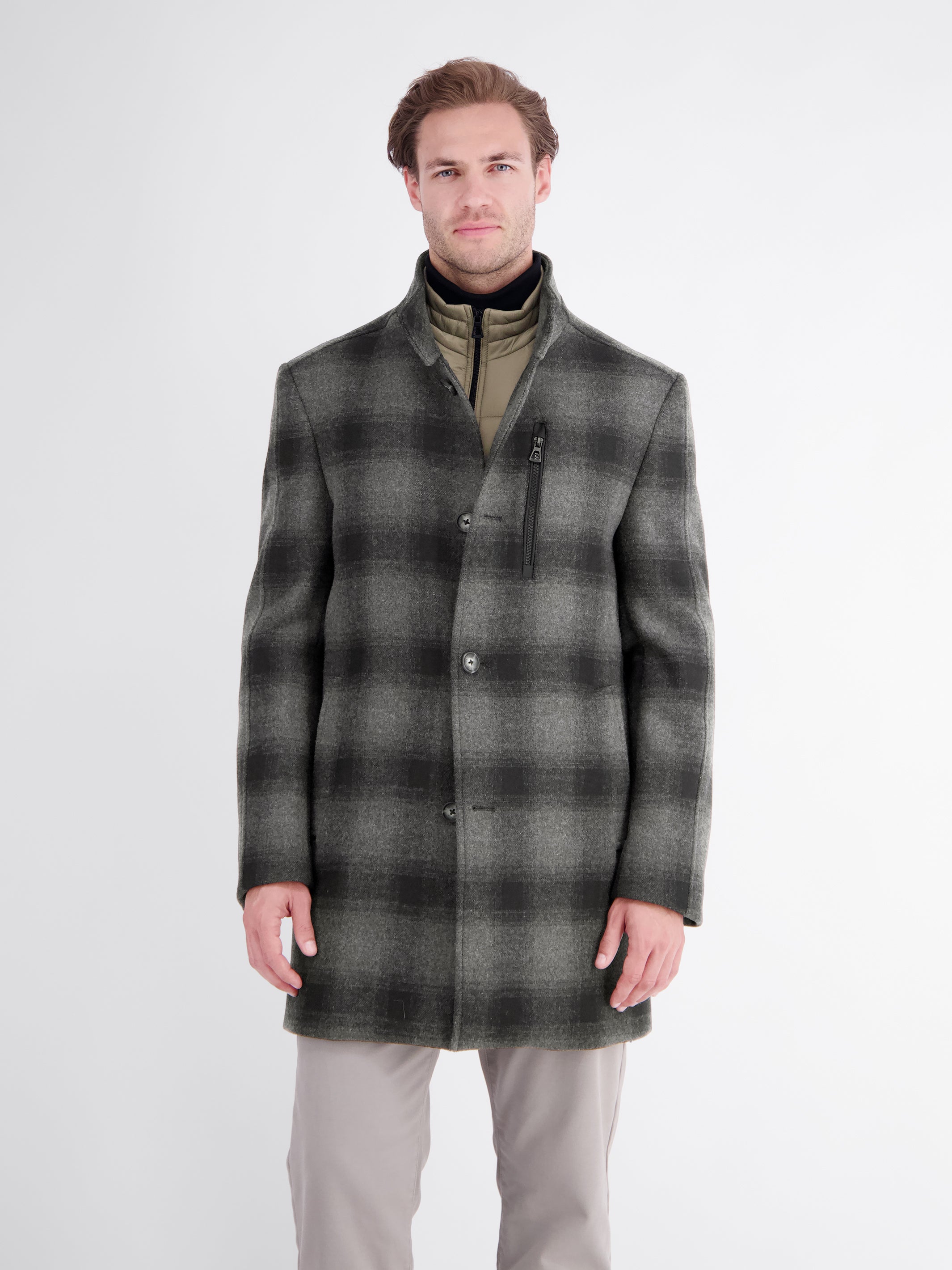 Elegant coat with removable waistcoat in petite size