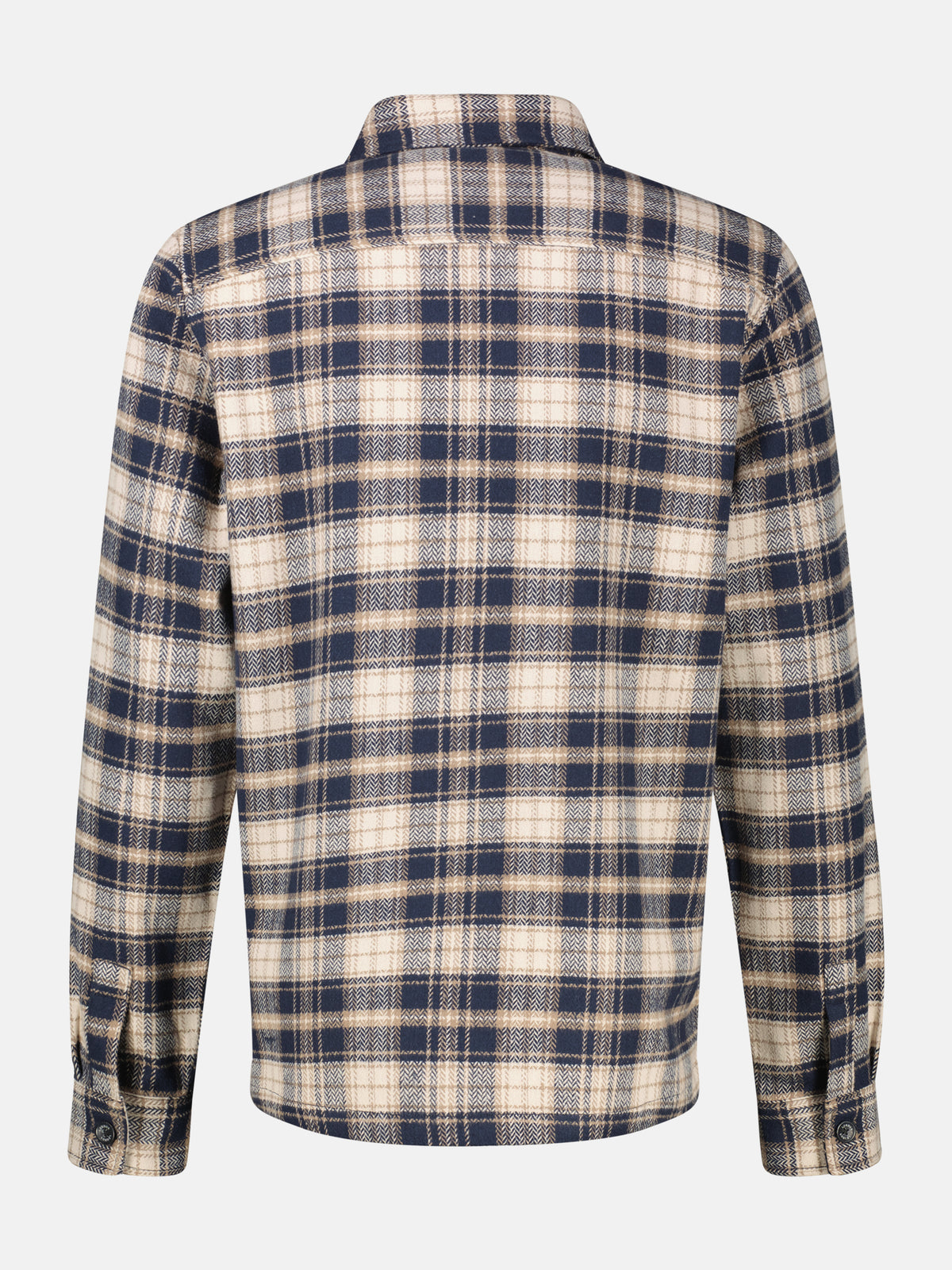 Sportives Overshirt in Karooptik aus softem Flanell - Langarmhemd