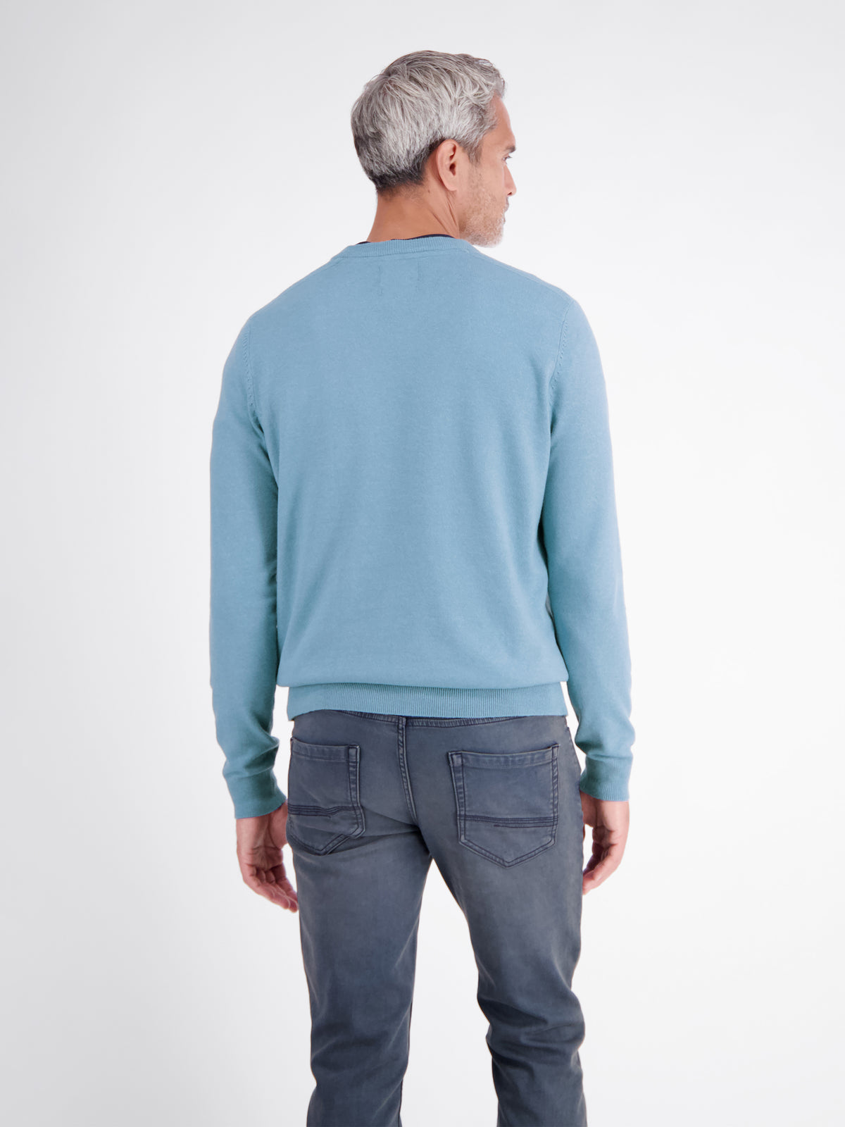 Strickpullover aus weichem Baumwollmix mit softer Haptik - Rundhalspullover