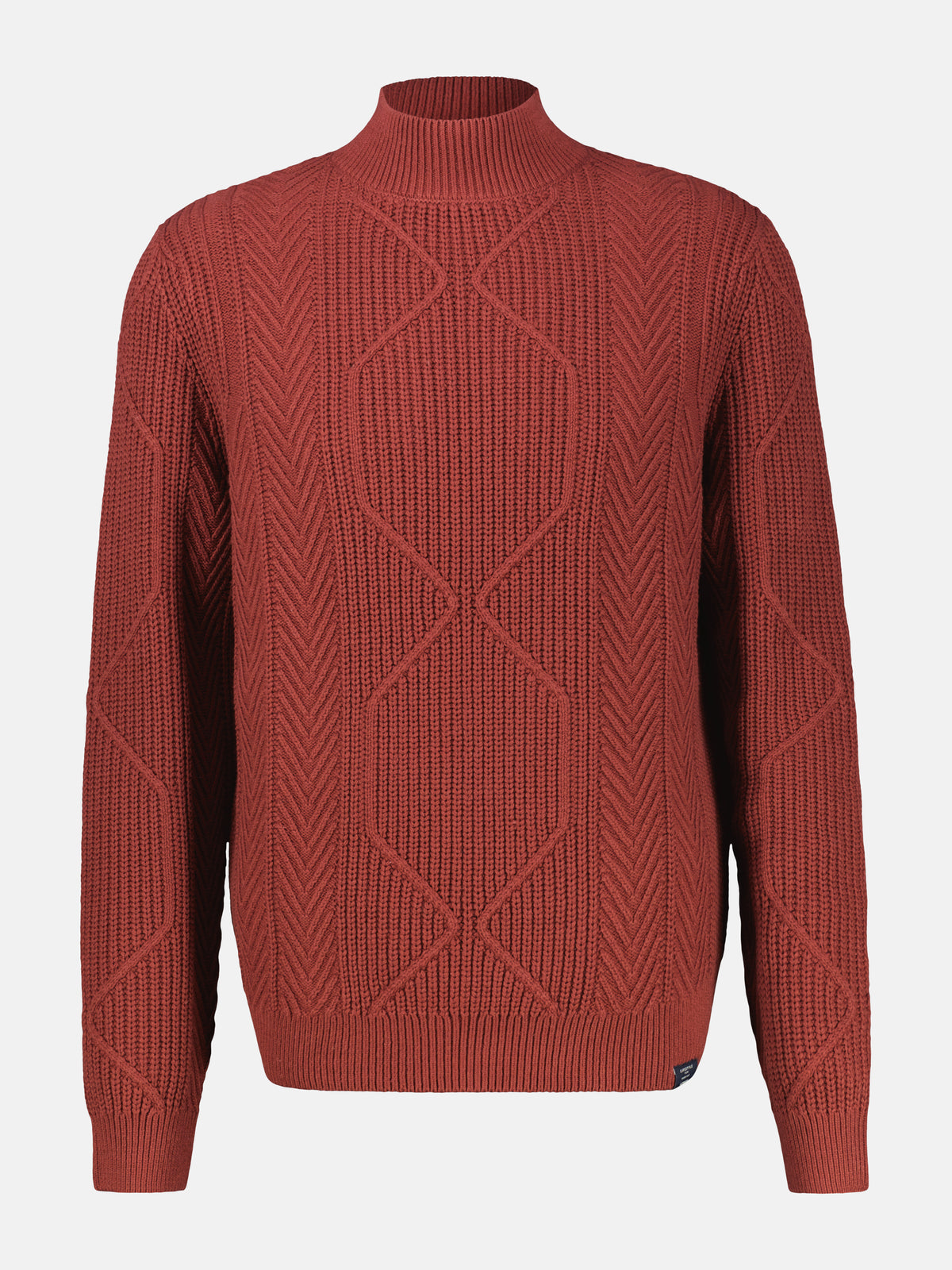 Strickpullover mit Turtleneck aus Baumwollmix, großen Größen