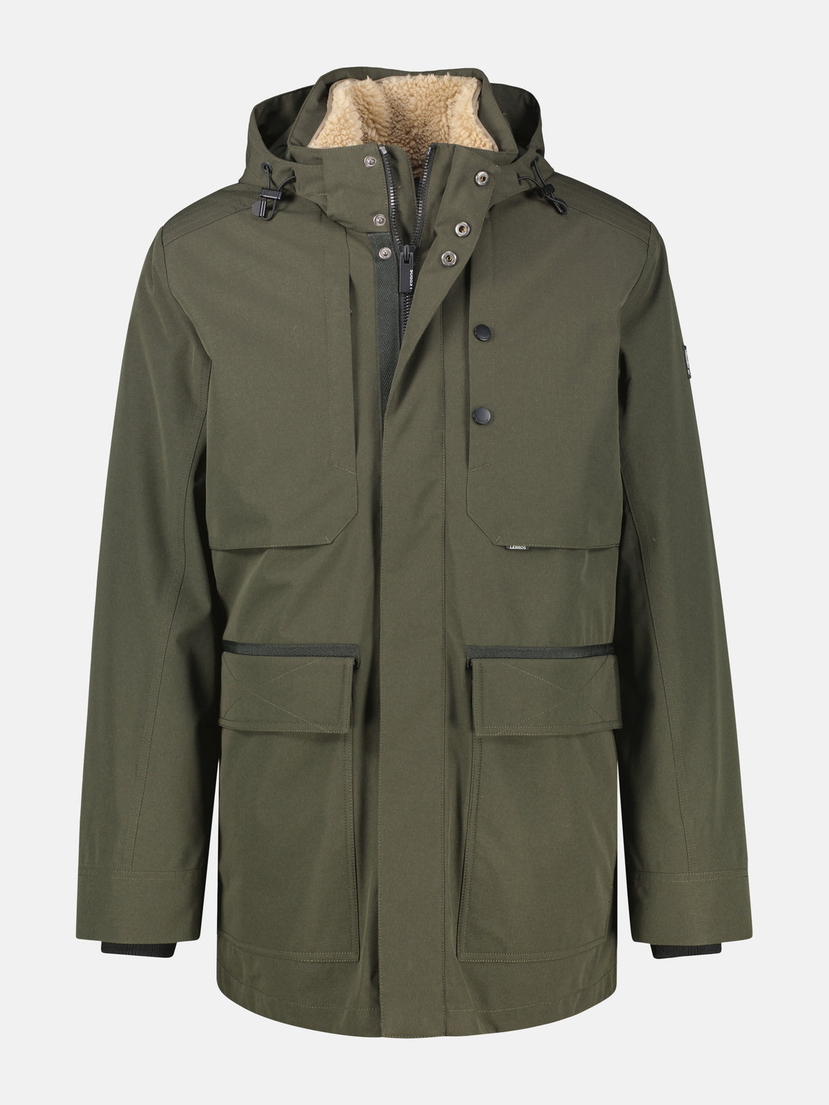 Jacke im Parka-Stil, wind- und wasserabweisend, große Größen