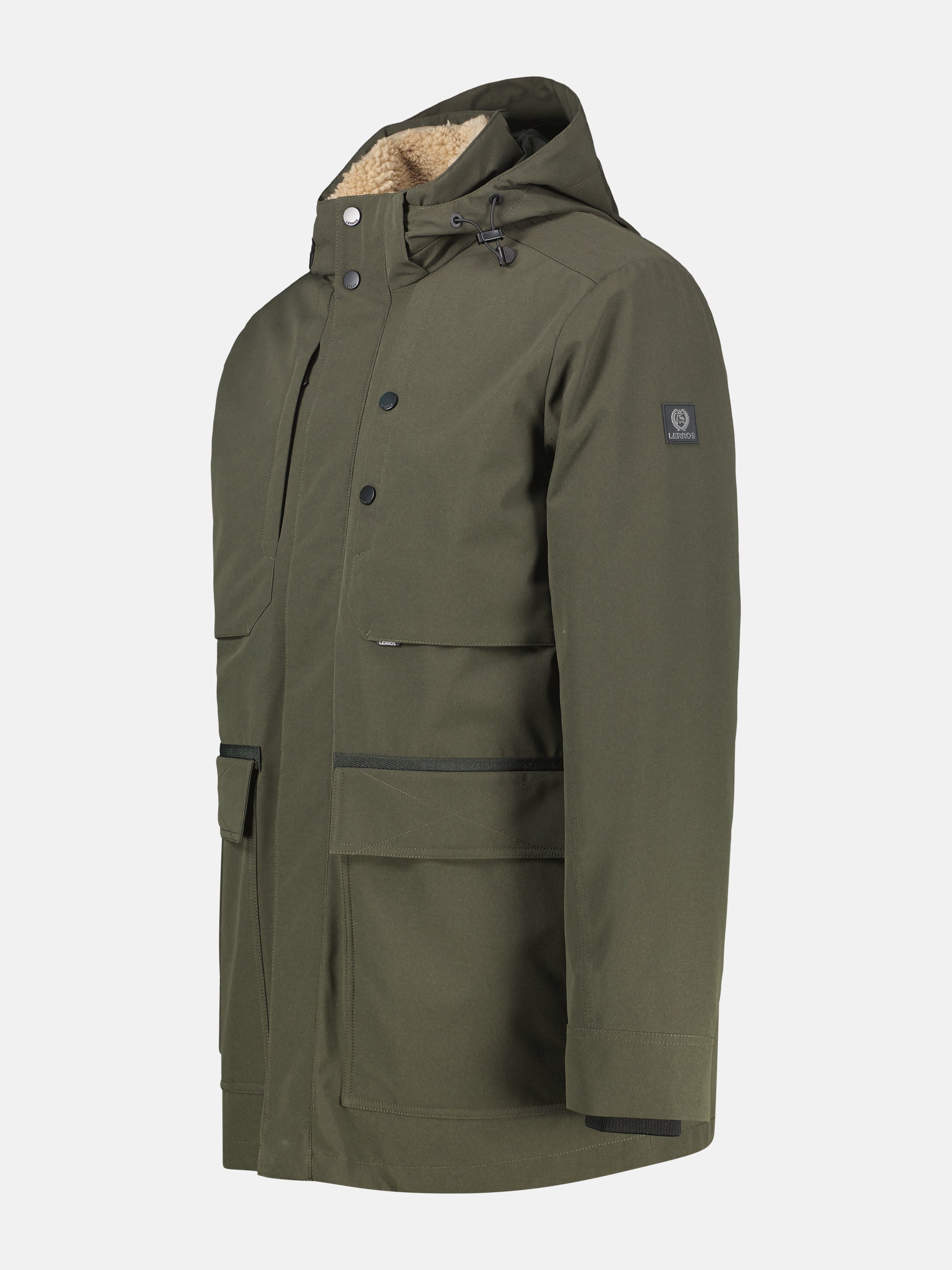Jacke im Parka-Stil, wind- und wasserabweisend, große Größen